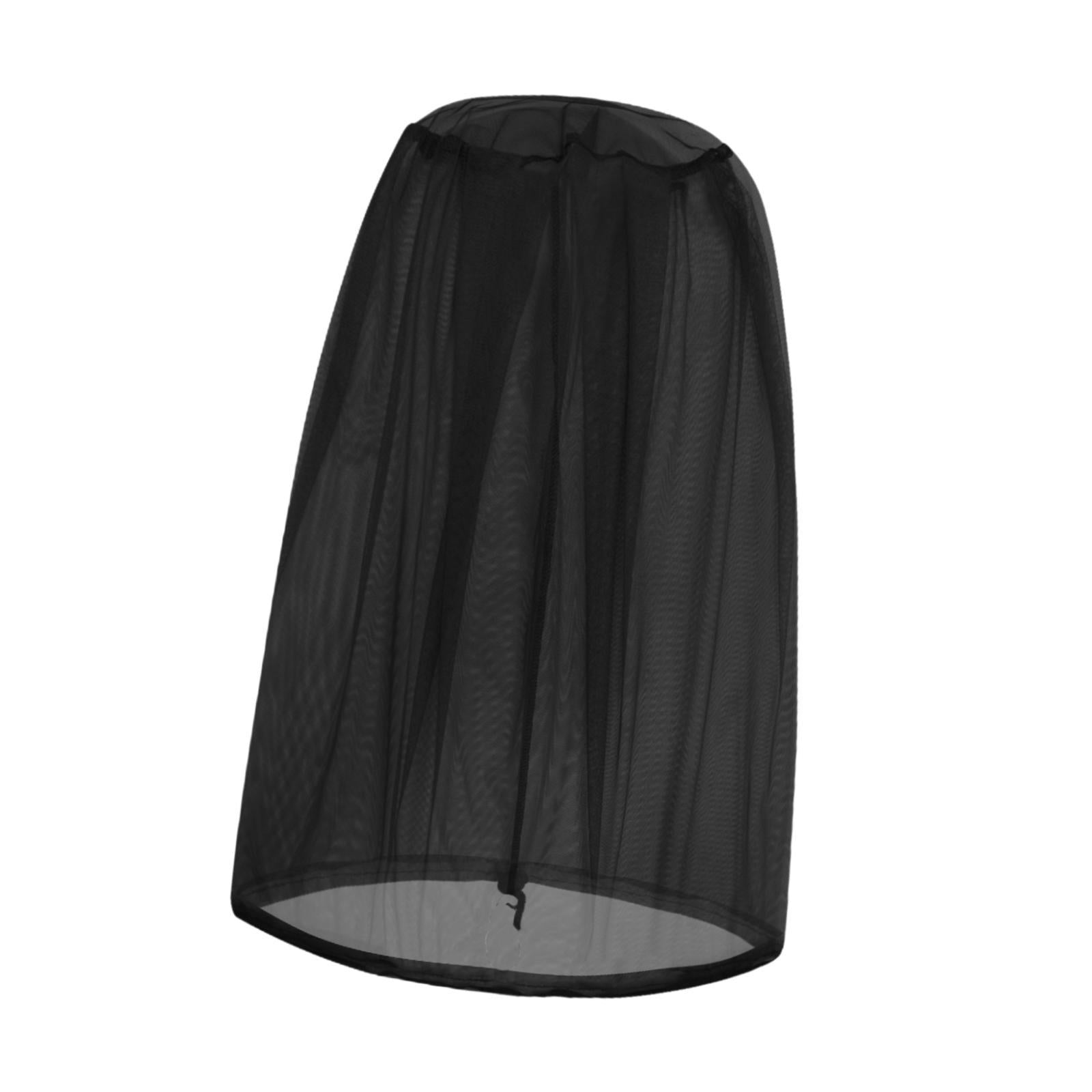 Mosquito Head Net Mosquito Face Shield for Fishing Outdoor Activities Travel Black