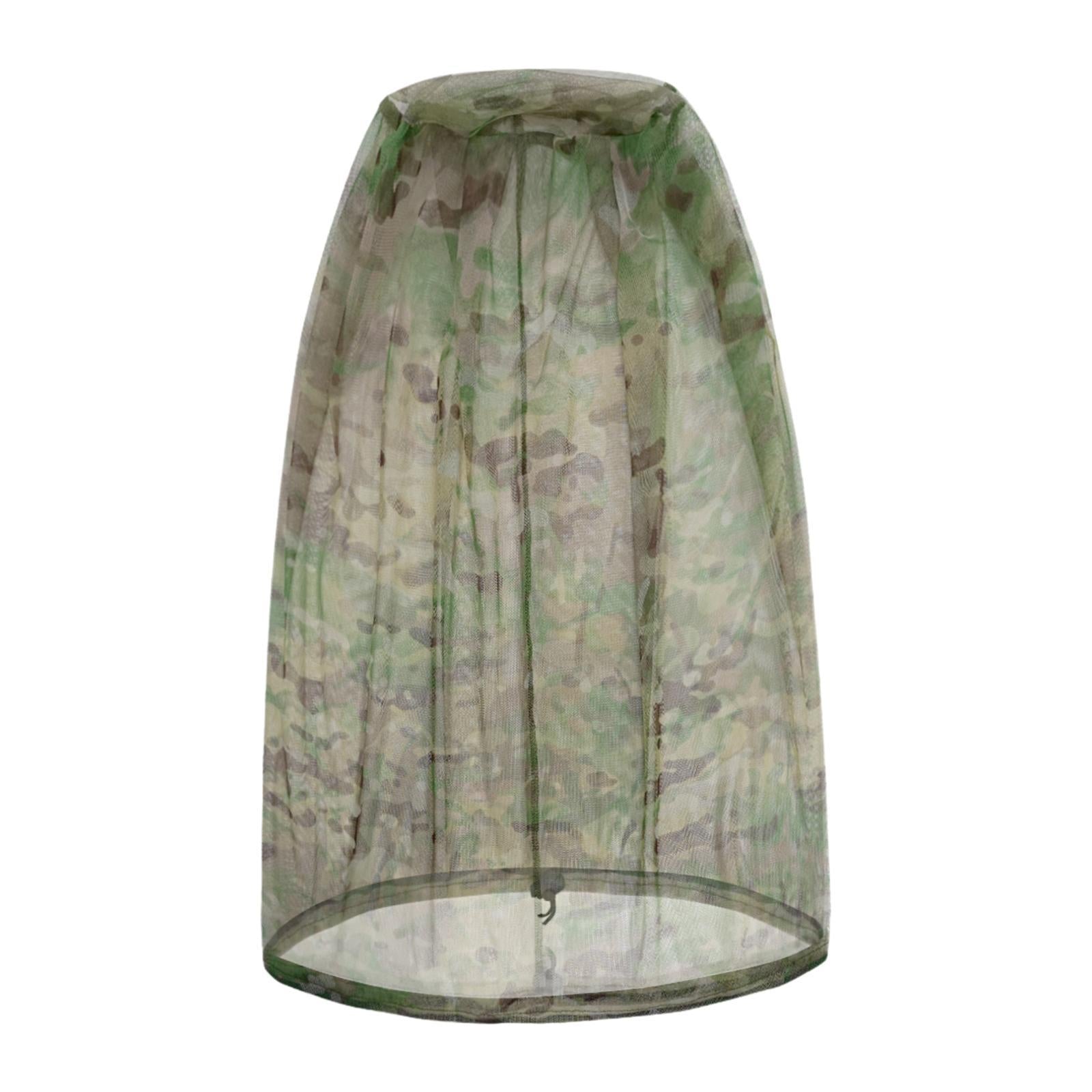 Mosquito Head Net Mosquito Face Shield for Fishing Outdoor Activities Travel Camo