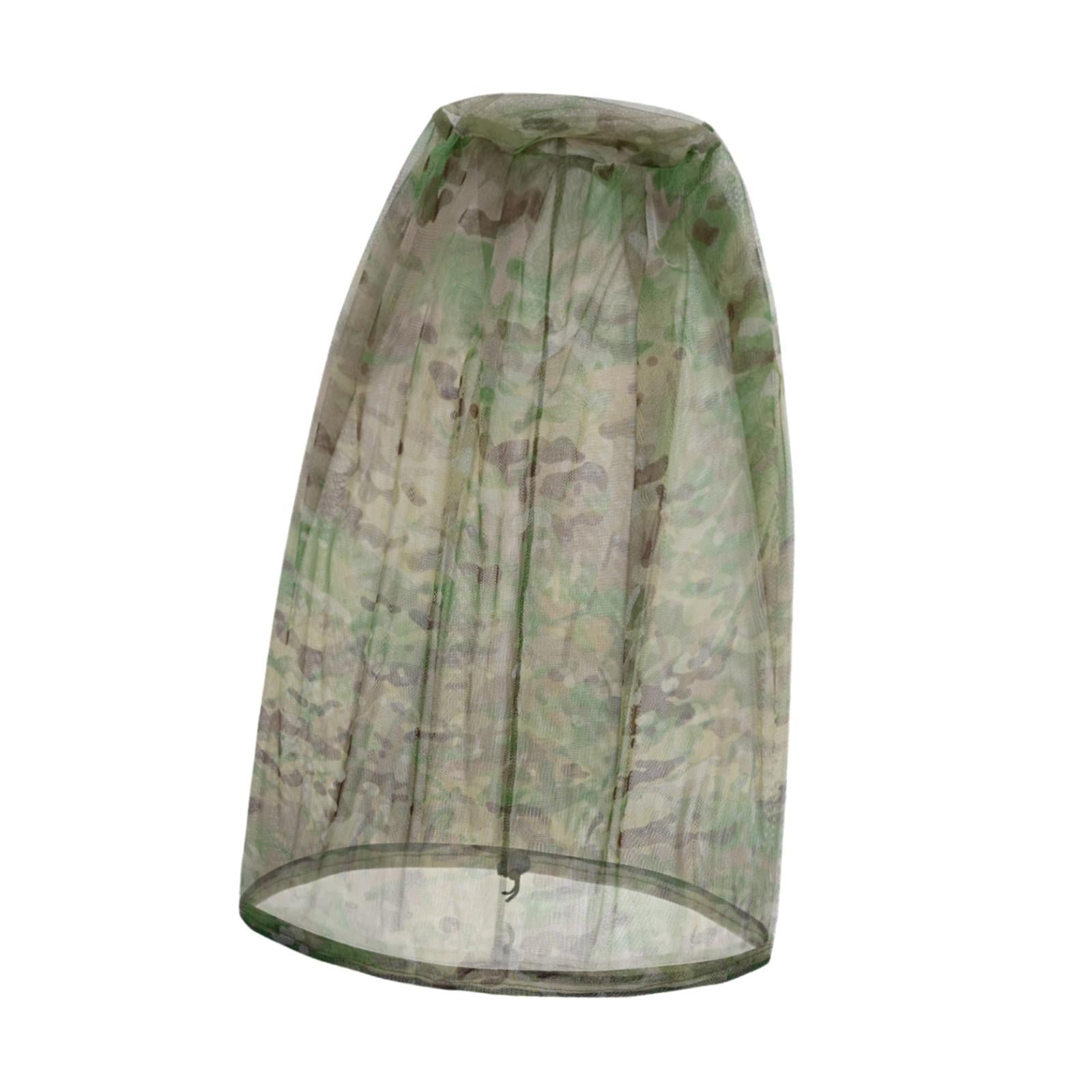 Mosquito Head Net Mosquito Face Shield for Fishing Outdoor Activities Travel Camo