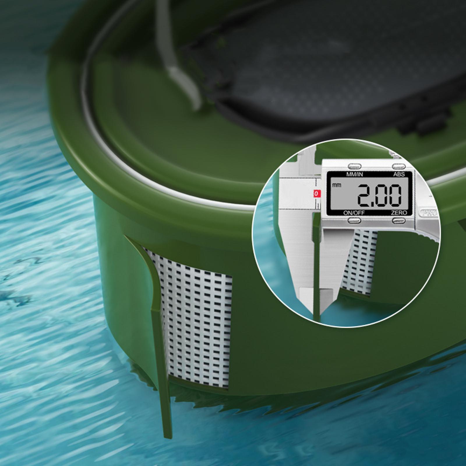 Fishing Bucket Breathable Portable Convenient Multifunctional Storage Barrel 12L Green