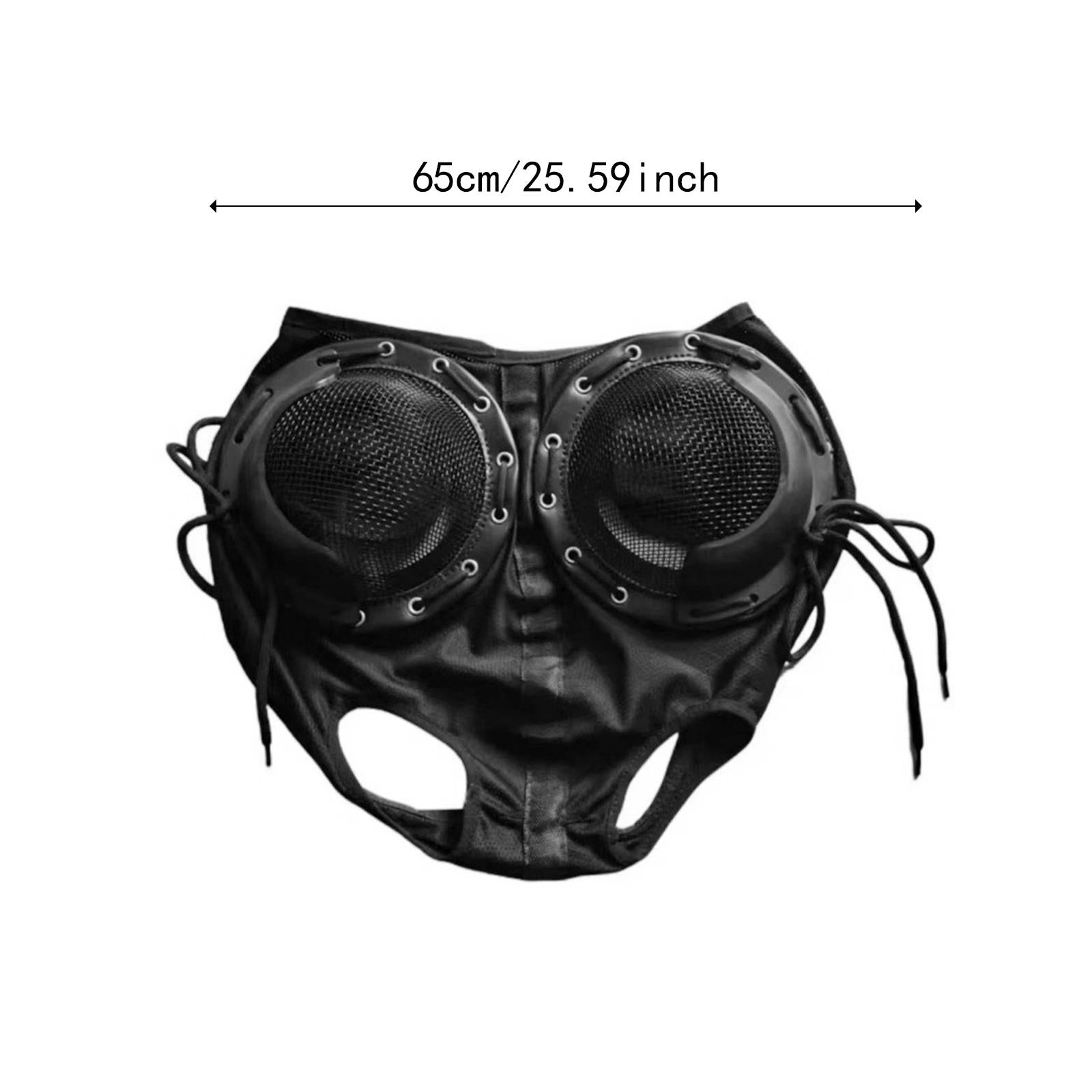 Horse Riding Glasses Professional Reduce Visual Interference Horse Eye Cover Black