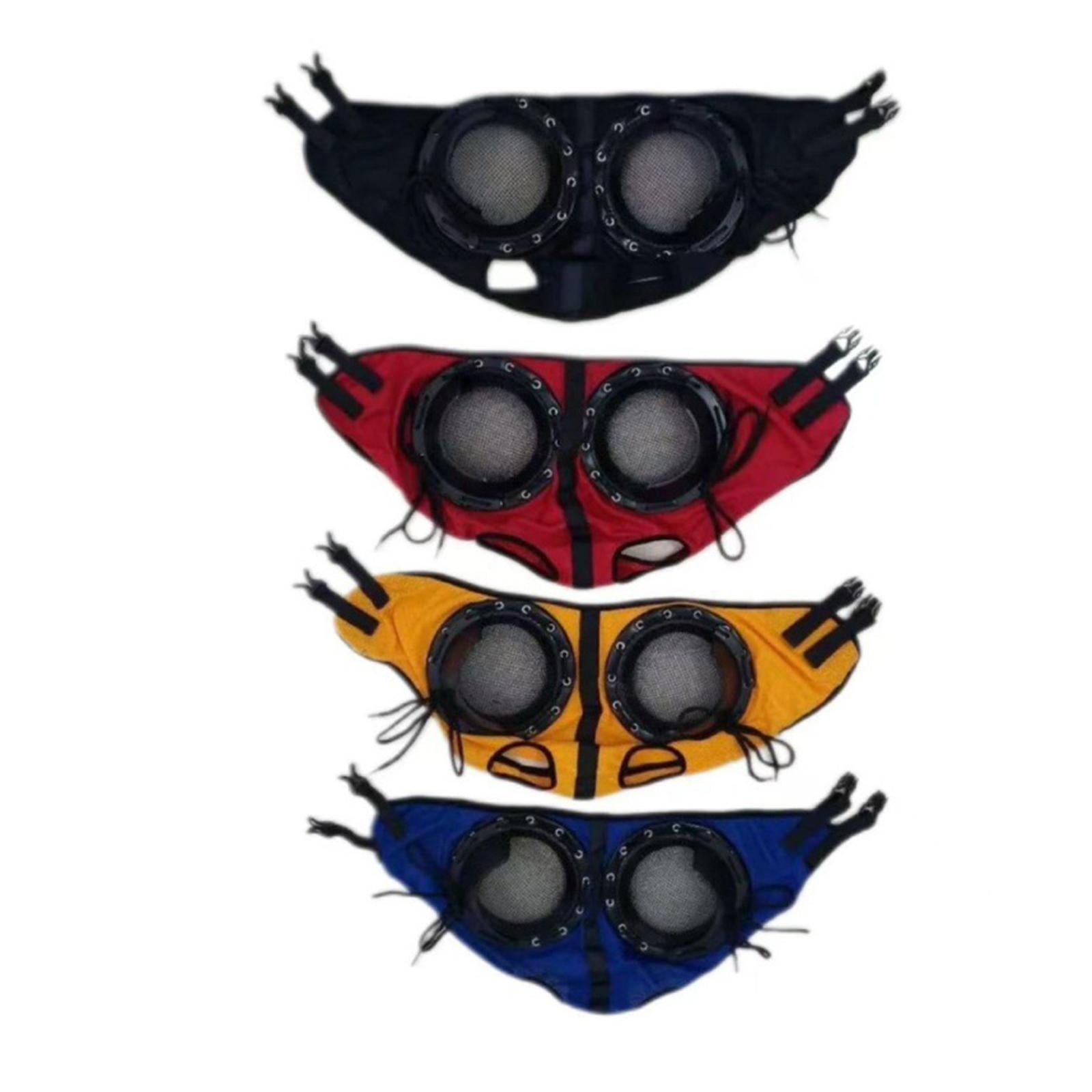 Horse Riding Glasses Professional Reduce Visual Interference Horse Eye Cover Black
