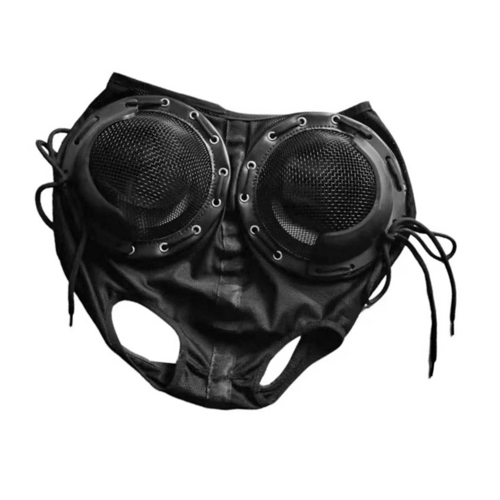 Horse Riding Glasses Professional Reduce Visual Interference Horse Eye Cover Black