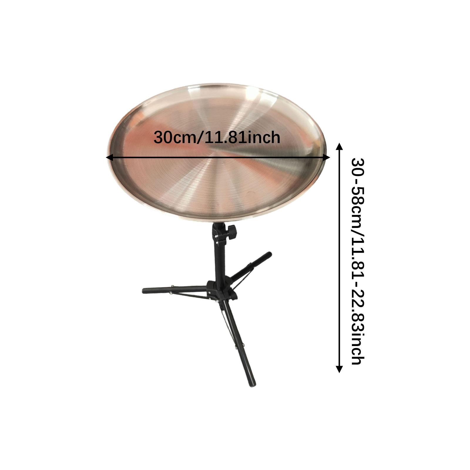 Folding Camping Table Height Adjustable End Table for Outdoor Indoor Bedroom