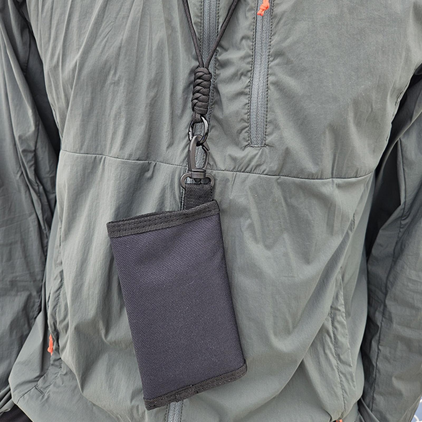 ID Card Holder with Neck Adjustable Lanyard for Adolescent Cash Badge Holder