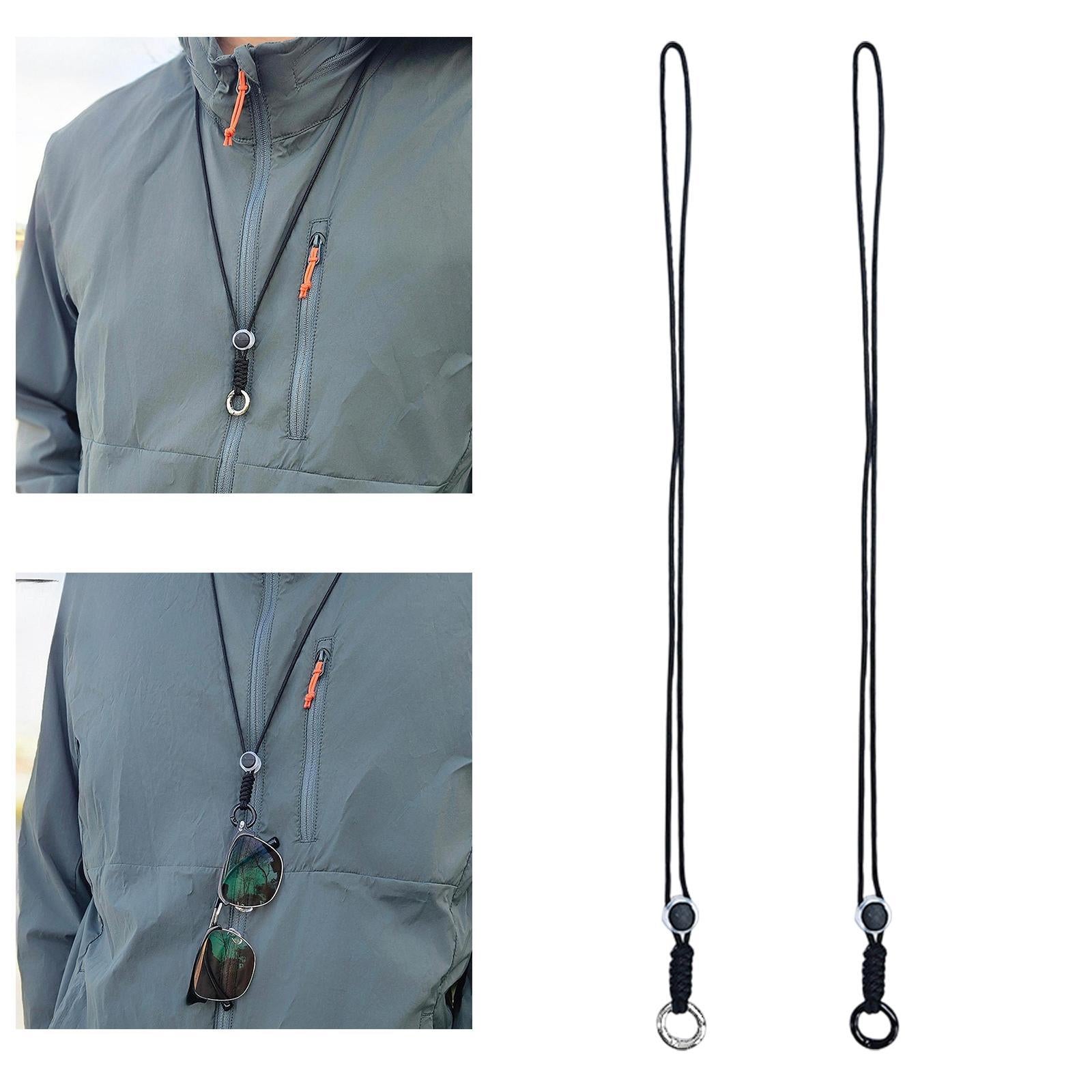 Sunglasses Strap Eyewear Chain for Women Fashionable Eyeglasses Holder Strap Black Circle