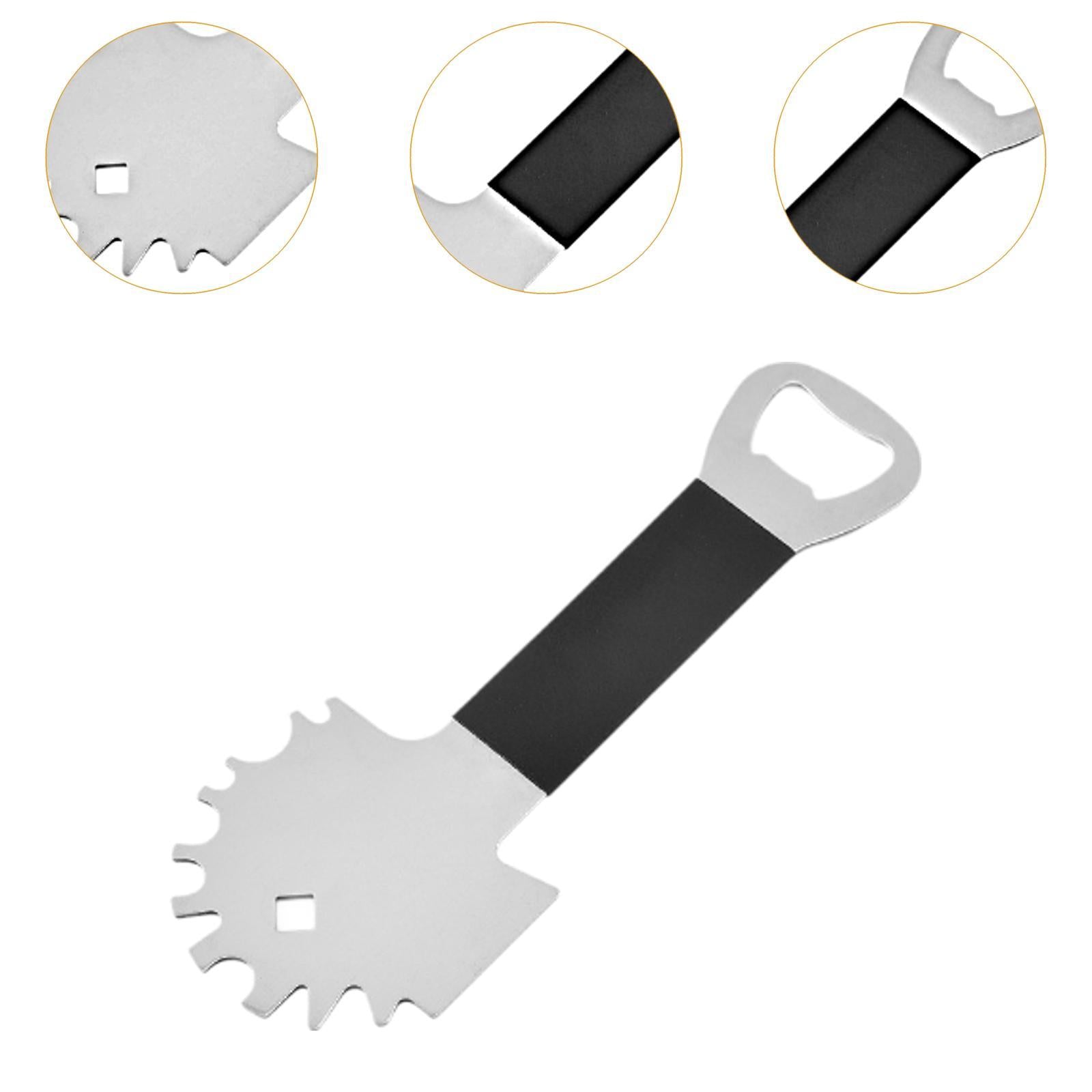 BBQ Grate Scraper Comfortable Grip Bottle Opener for Outdoor Kitchen Parties
