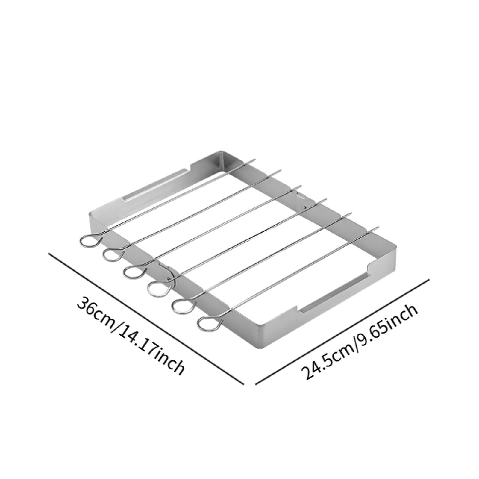 Stainless Steel BBQ Shish Set Shish Holder for BBQ Beach Outdoor
