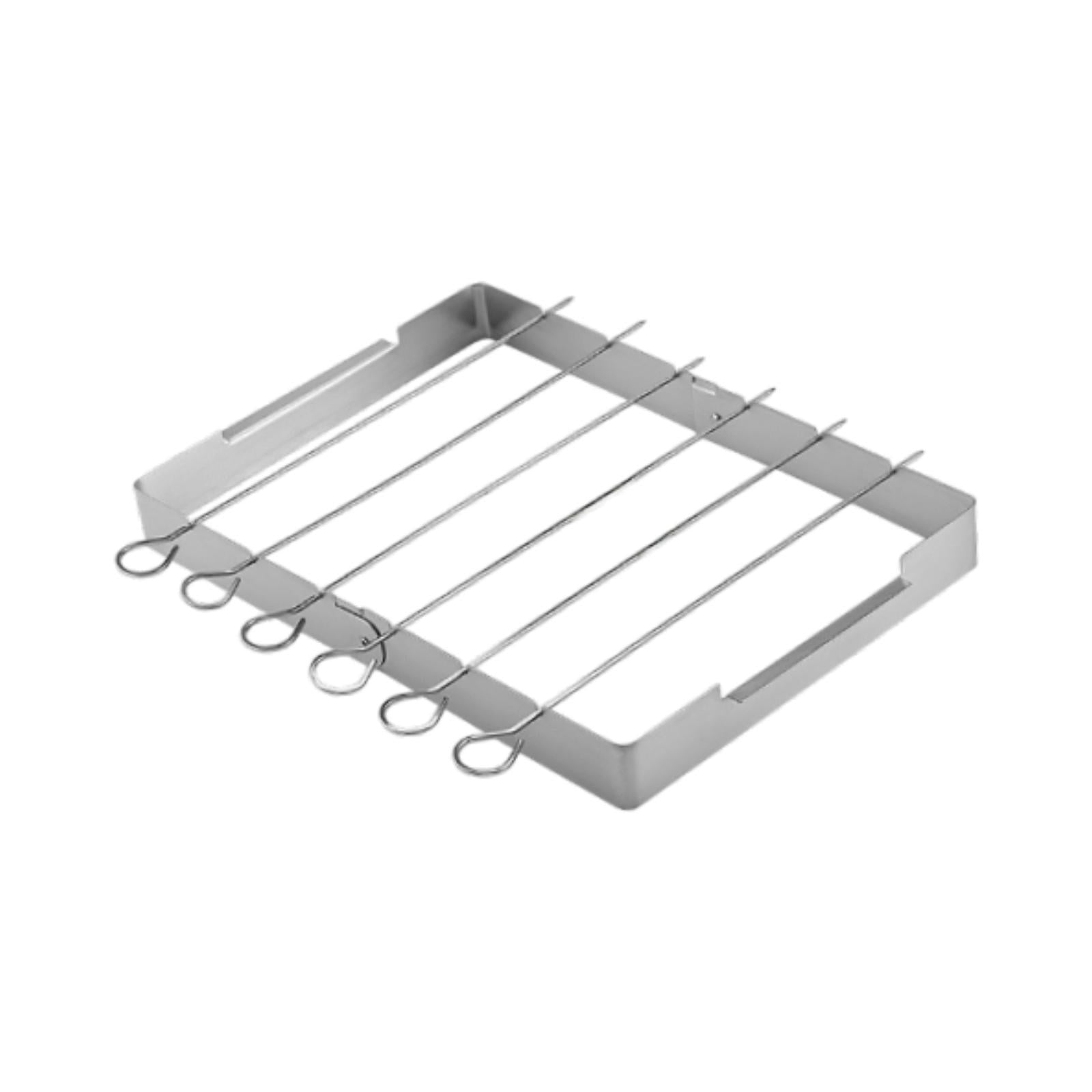 Stainless Steel BBQ Shish Set Shish Holder for BBQ Beach Outdoor