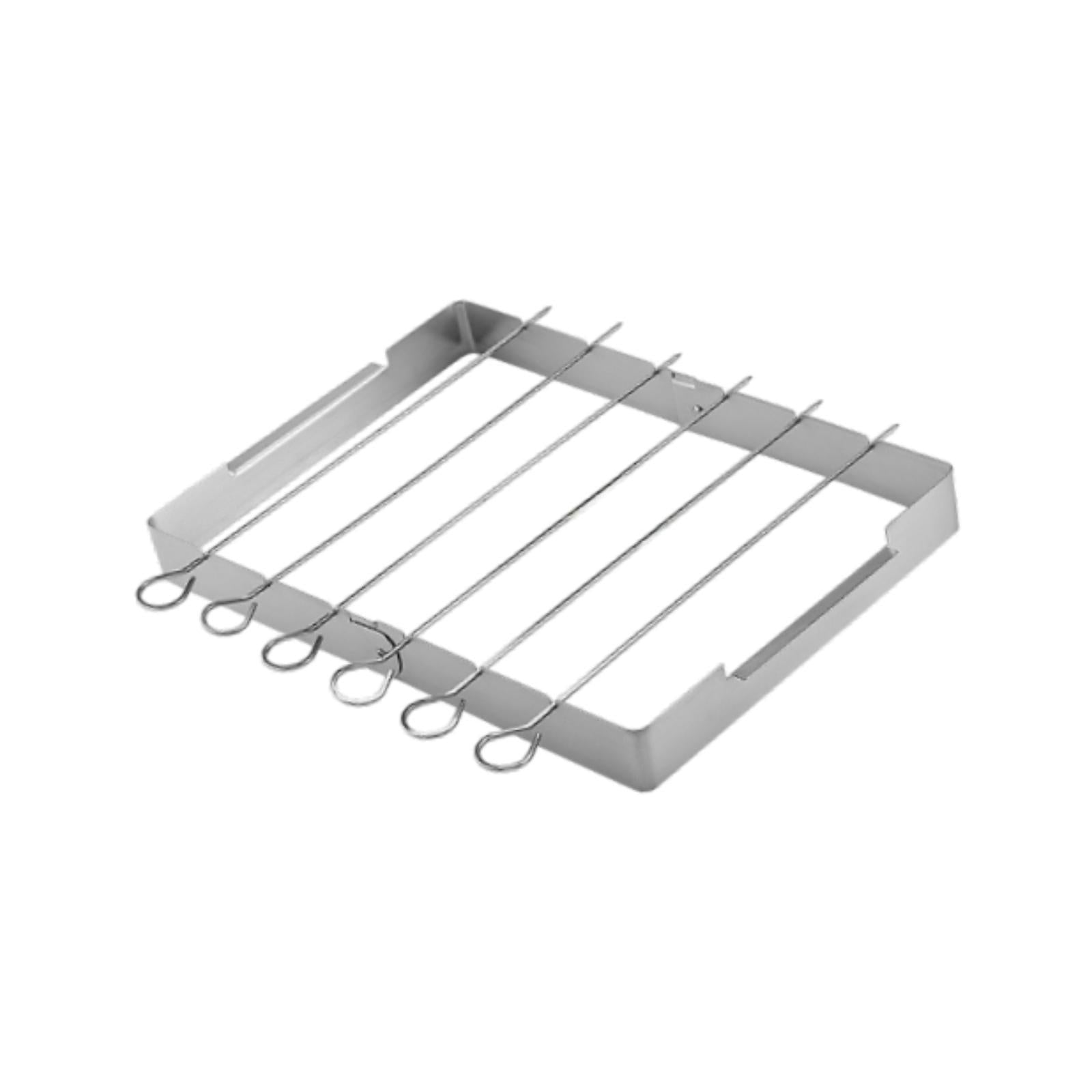 Stainless Steel BBQ Shish Set Shish Holder for BBQ Beach Outdoor