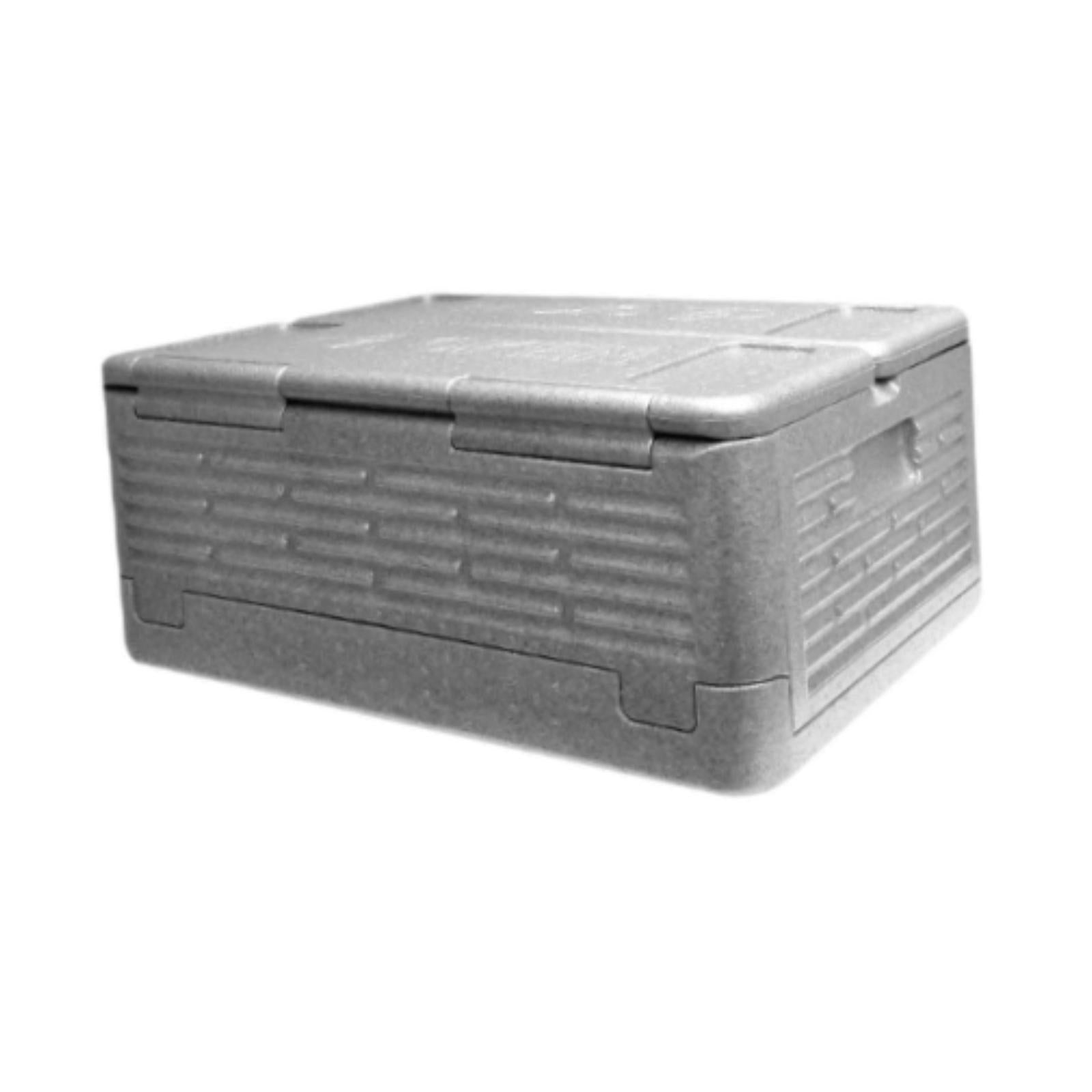 Insulated Food Pan Carrier Foldable Storage EPP for Camping Boating Barbecue Grey