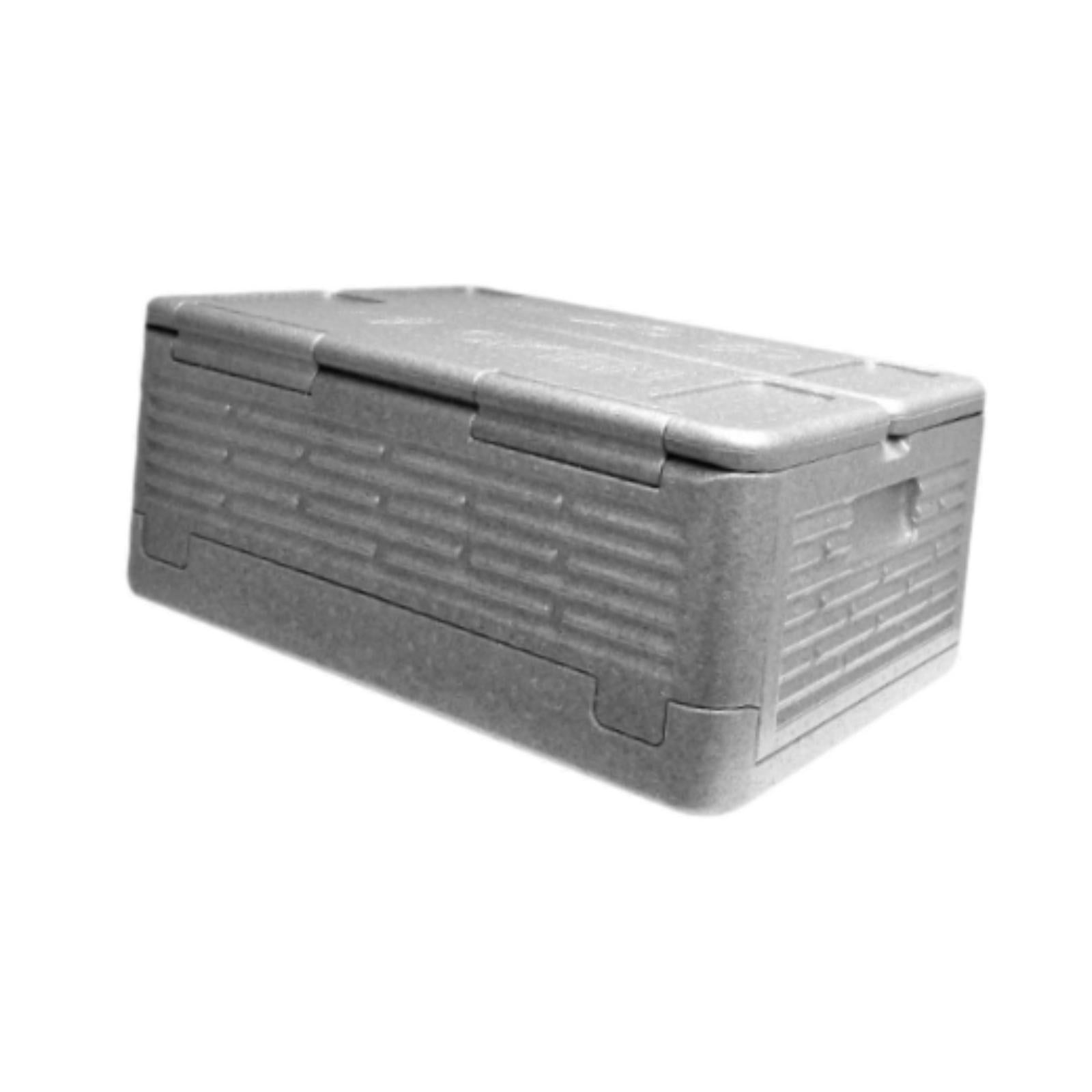 Insulated Food Pan Carrier Foldable Storage EPP for Camping Boating Barbecue Grey