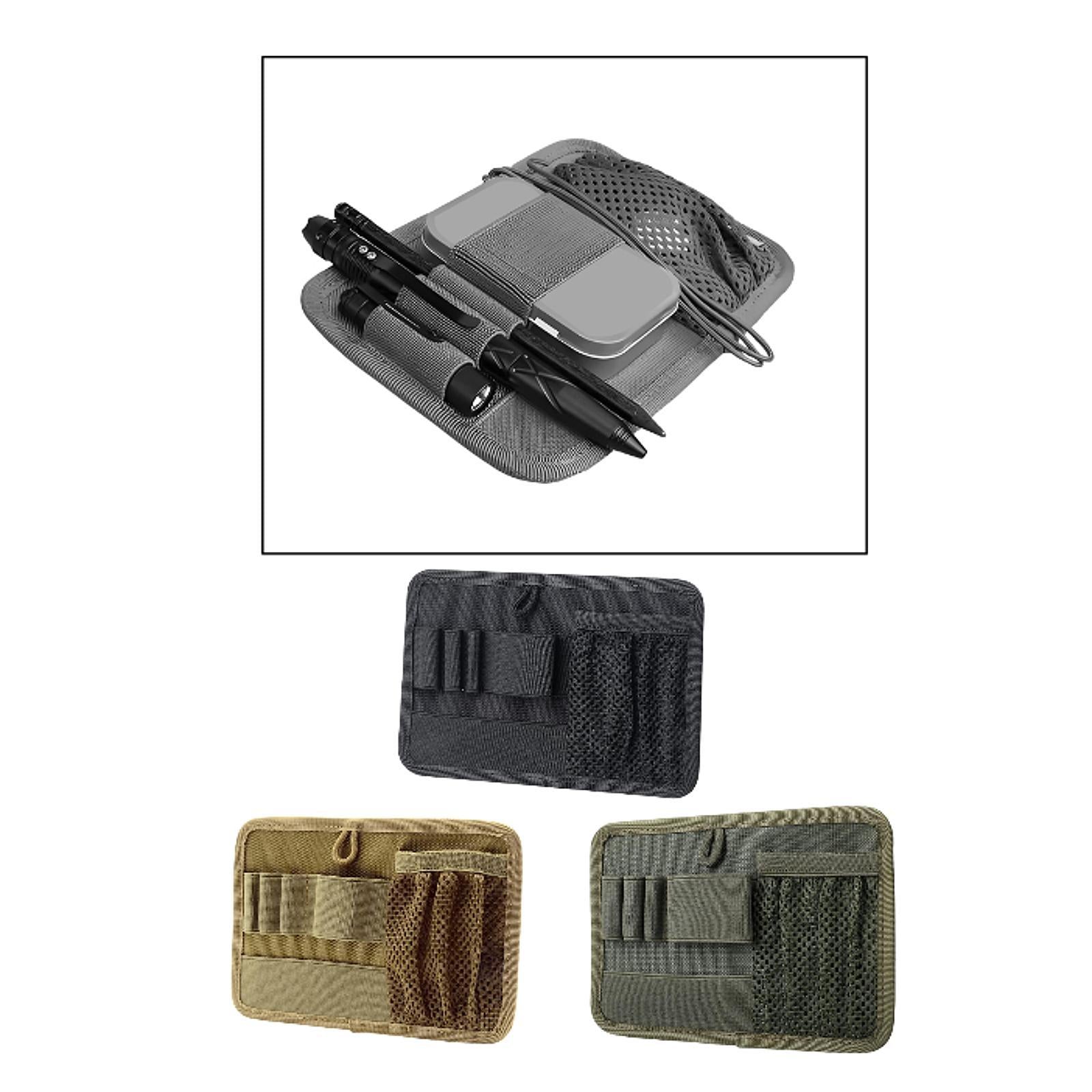 EDC Tool Organizer Board Portable Backpack Accessories for Holding Keychains Black