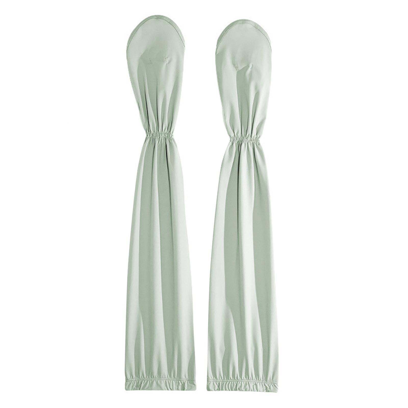 Adjustable Arm Sleeves with Gloves Driving Sun Sleeves for Garden Lawn Women Green