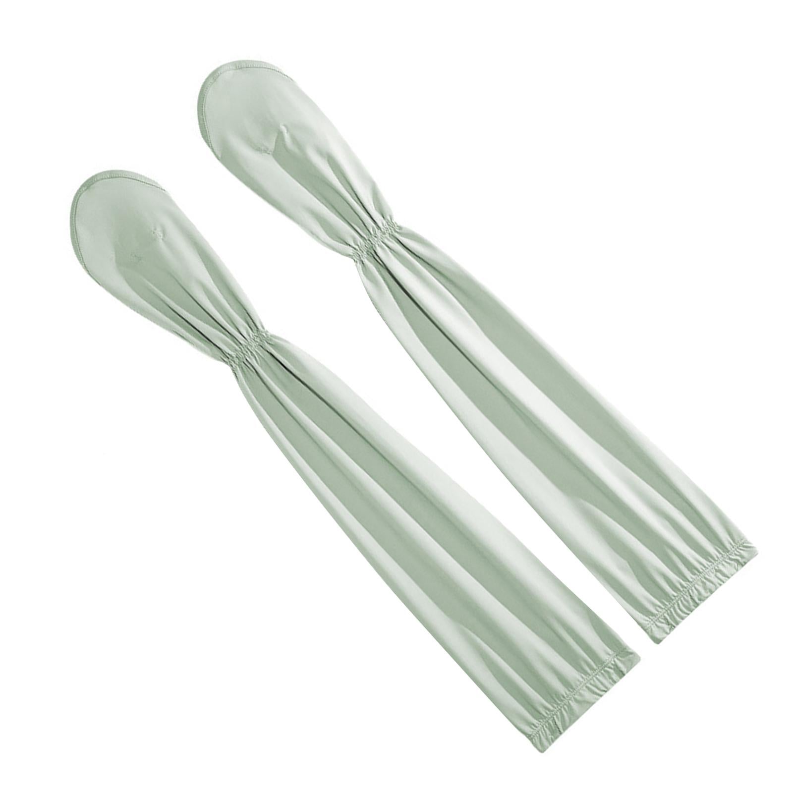 Adjustable Arm Sleeves with Gloves Driving Sun Sleeves for Garden Lawn Women Green