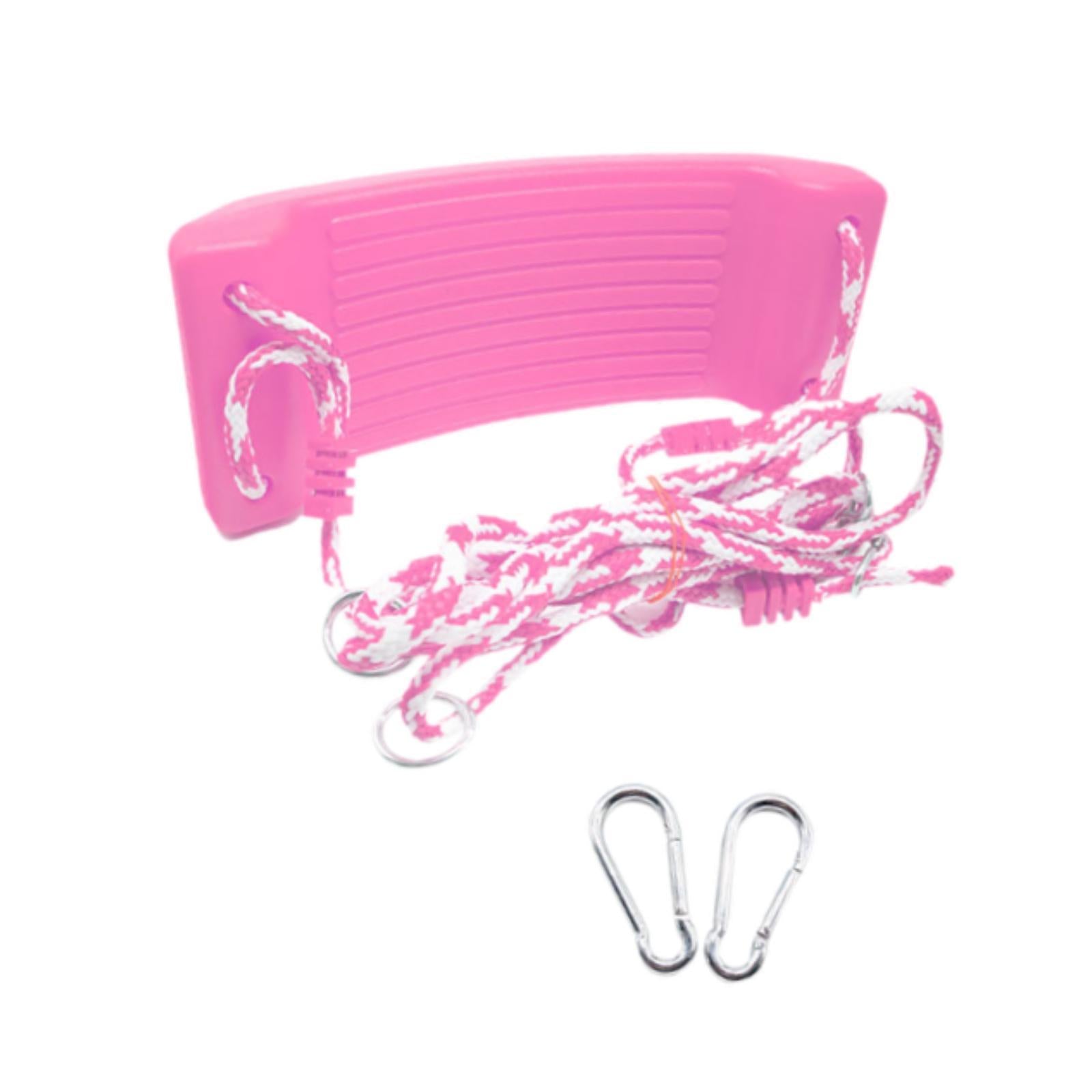 Full Swing Set Easy to Install 1 Complete Swing Kit for Backyard Kids Adults Pink