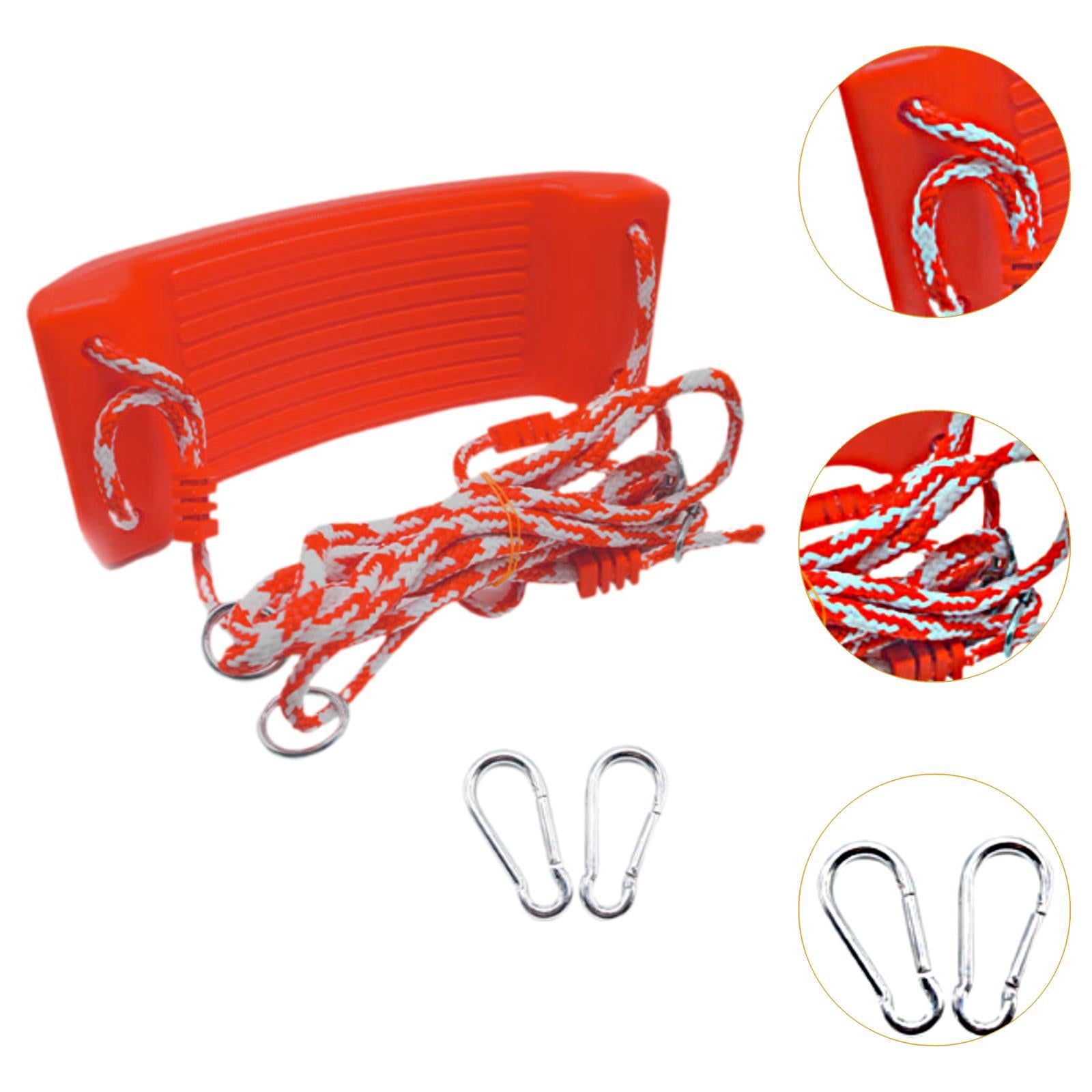 Full Swing Set Easy to Install 1 Complete Swing Kit for Backyard Kids Adults Red
