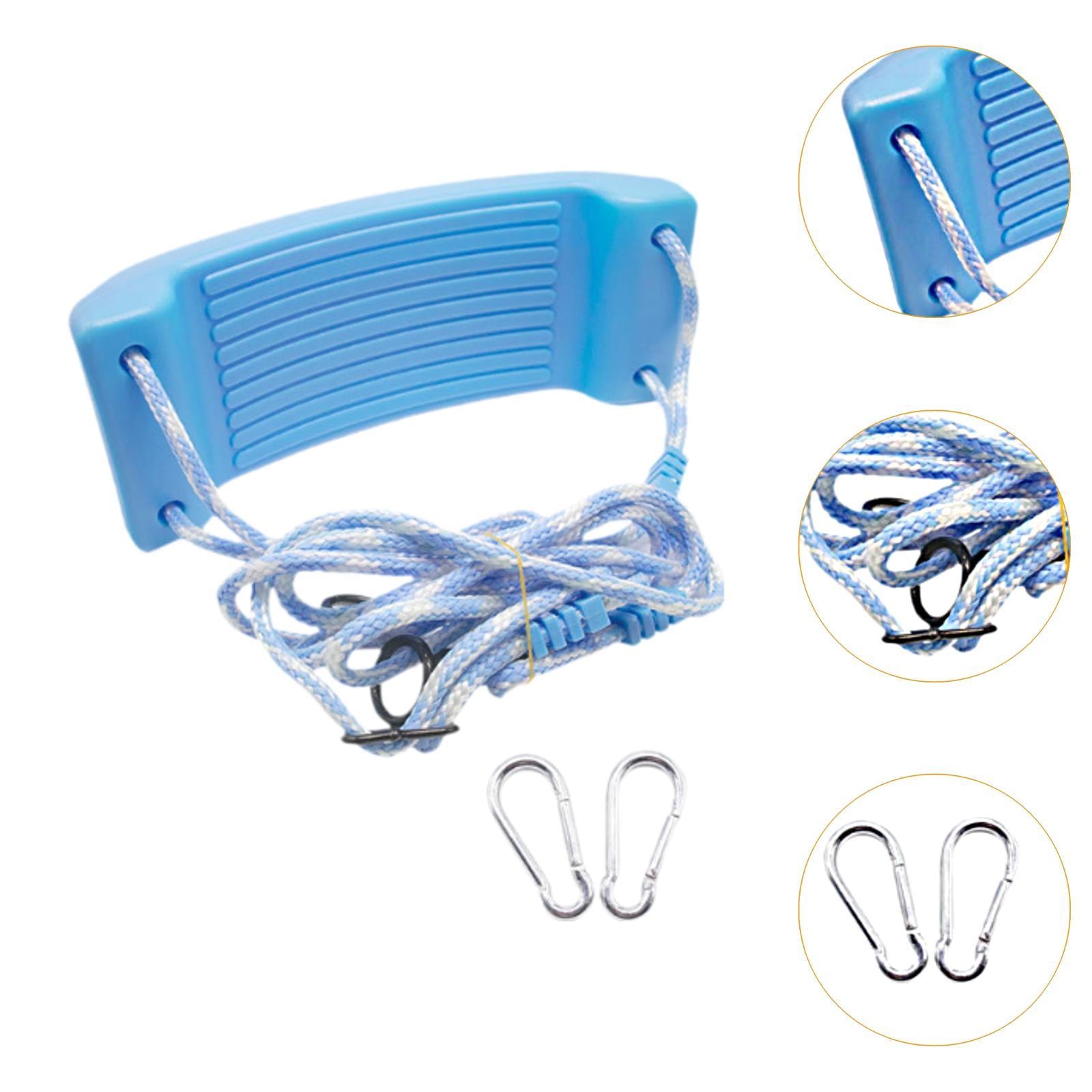 Full Swing Set Easy to Install 1 Complete Swing Kit for Backyard Kids Adults Blue