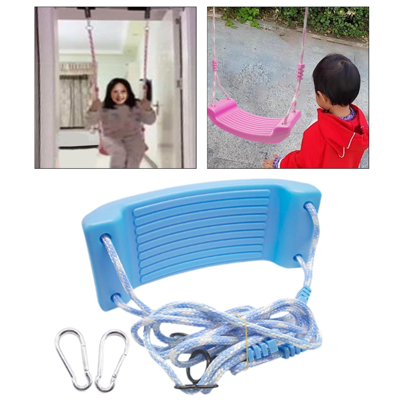 Full Swing Set Easy to Install 1 Complete Swing Kit for Backyard Kids Adults Blue