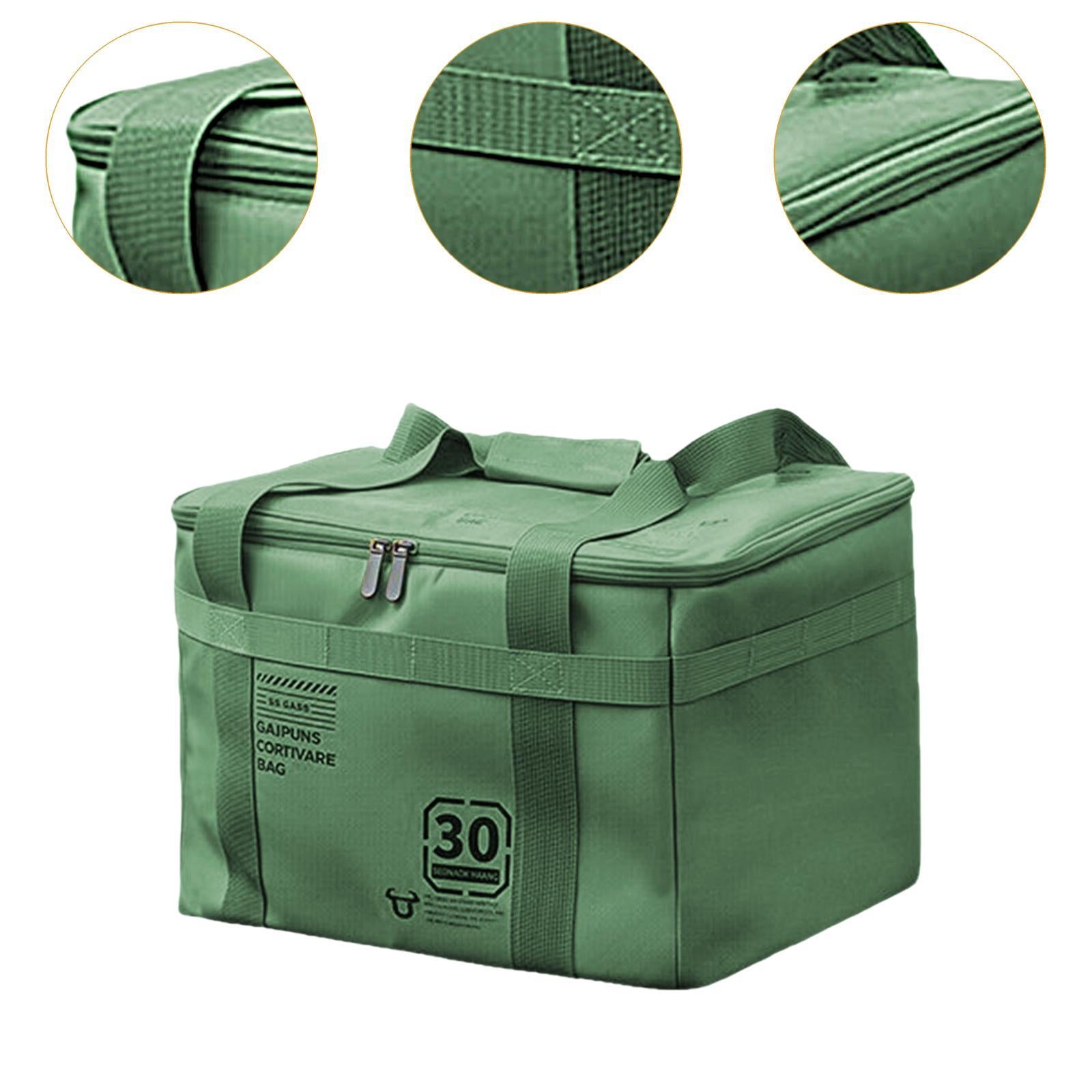 Camping Storage Bag Multifunctional Trunk Organizer for Travel Beach Fishing Green