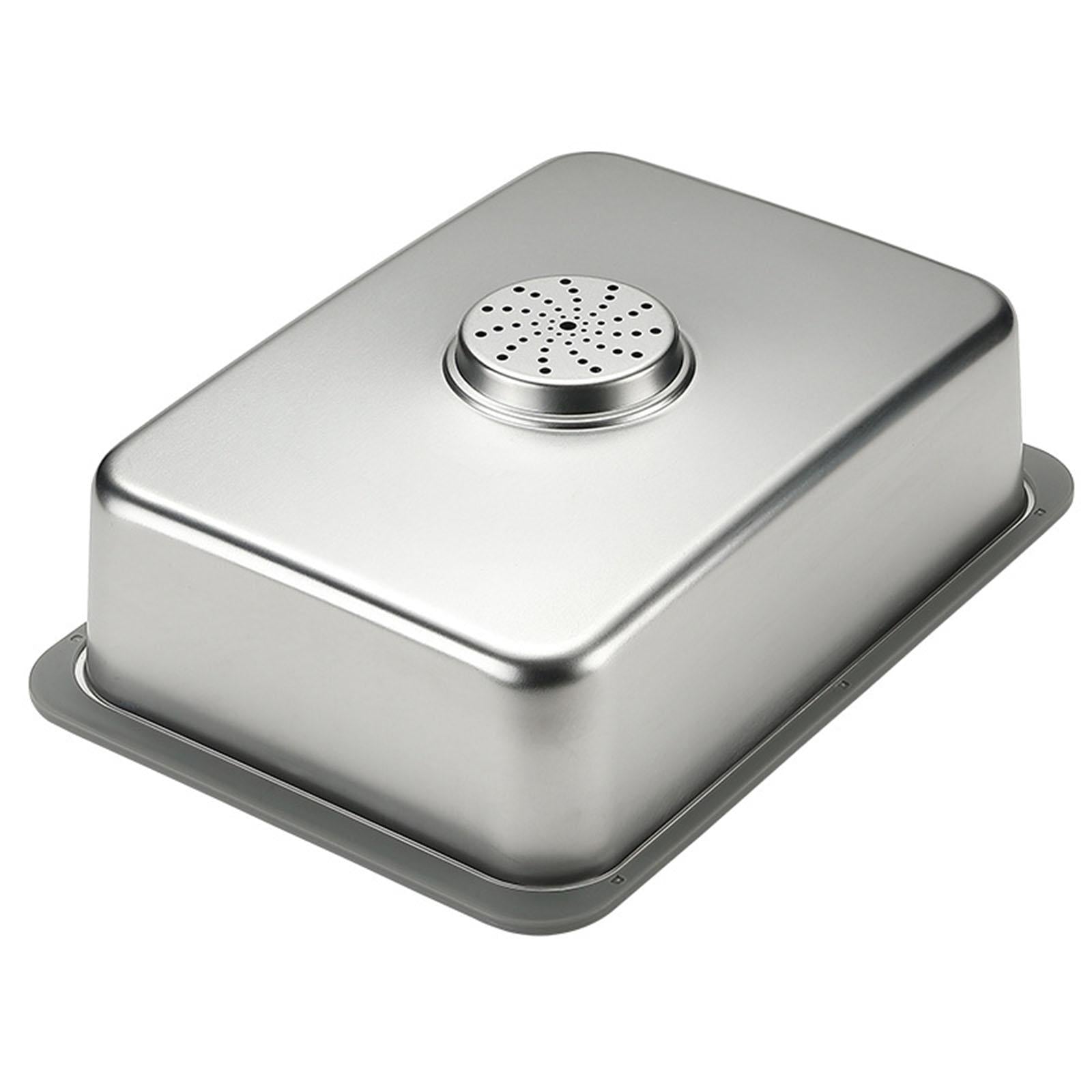Stainless Steel Camping Sink Camping Table Sink for Cooking Fishing Barbecue