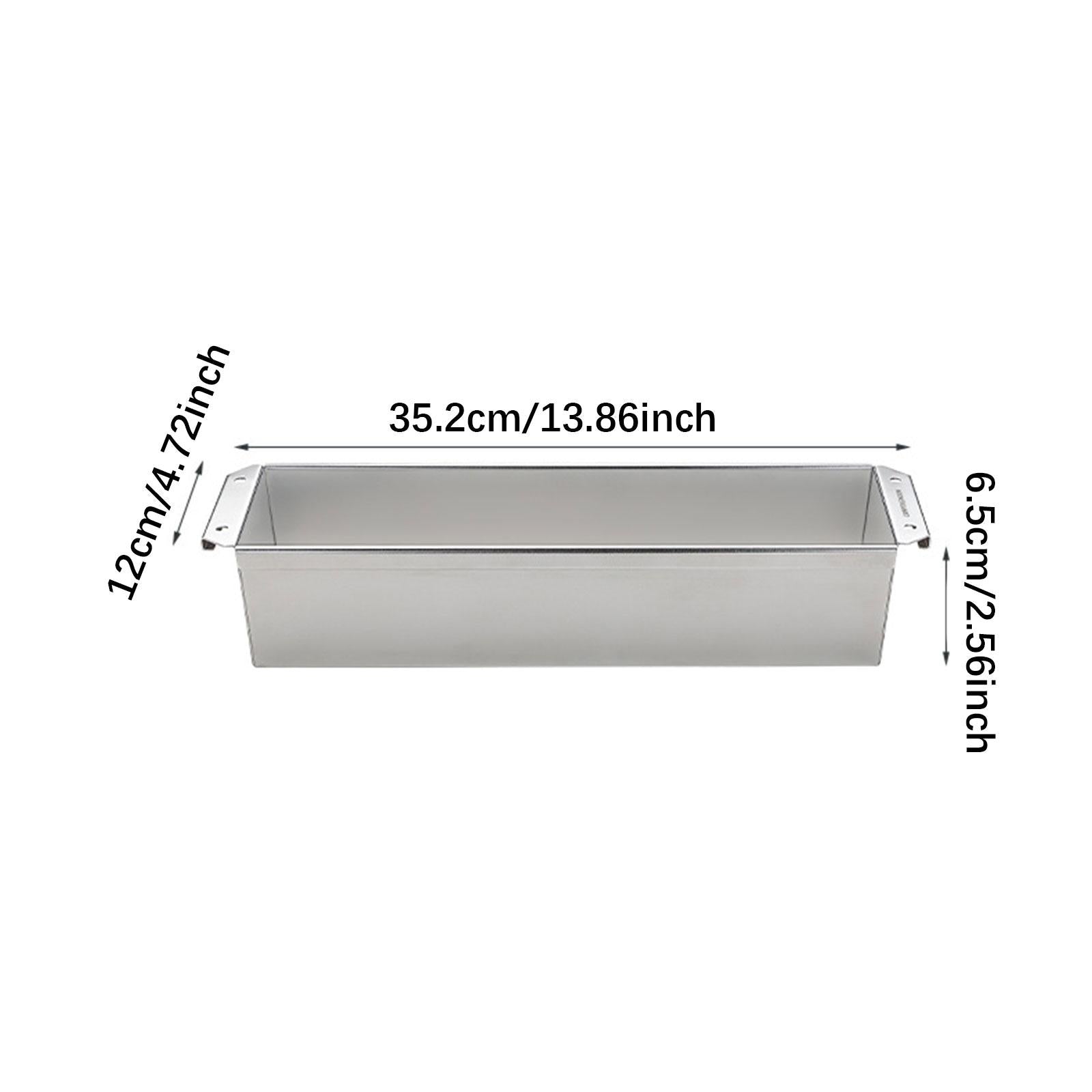 Utensil Tray Stainless Steel Tableware Organizer for Camping Picnics Counter silver