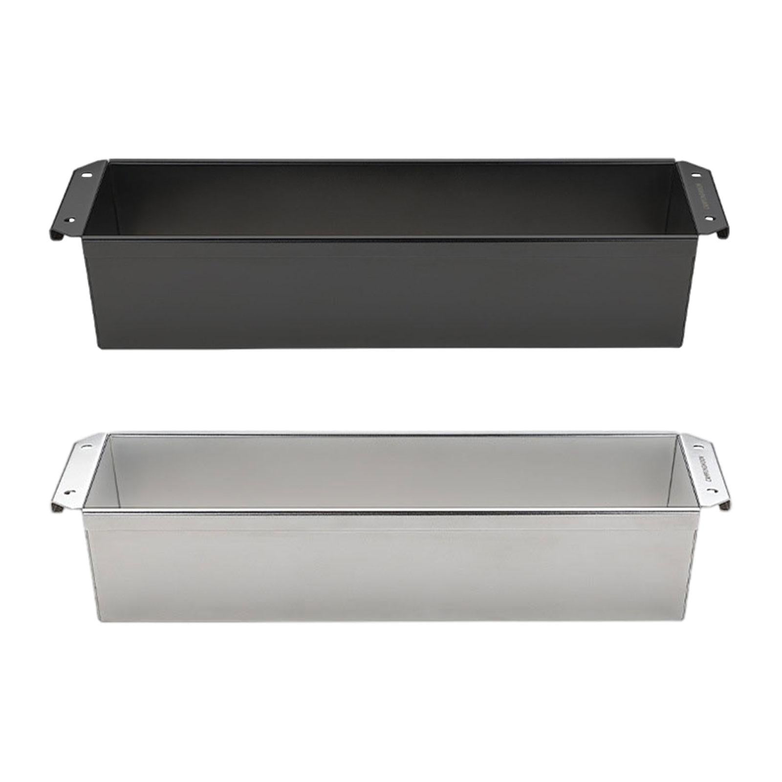 Utensil Tray Stainless Steel Tableware Organizer for Camping Picnics Counter silver