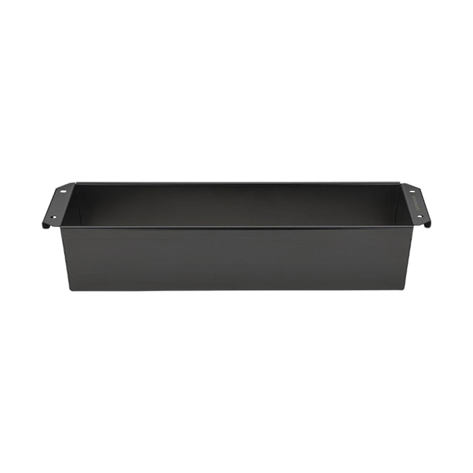 Utensil Tray Stainless Steel Tableware Organizer for Camping Picnics Counter black