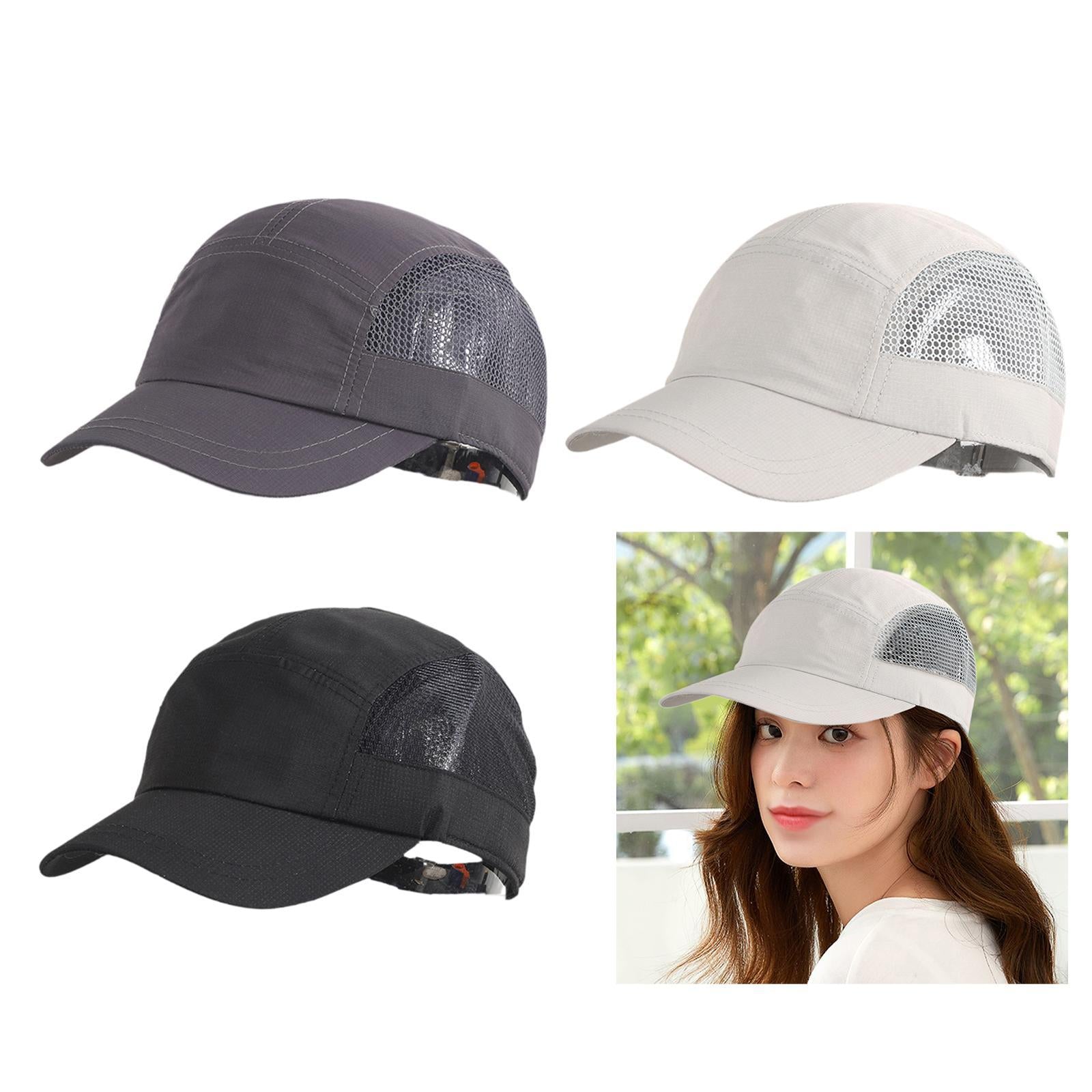 Golf Hat Outdoor Quick Dry Athletic Sports Cap for Marathon Traveling Hiking dark gray