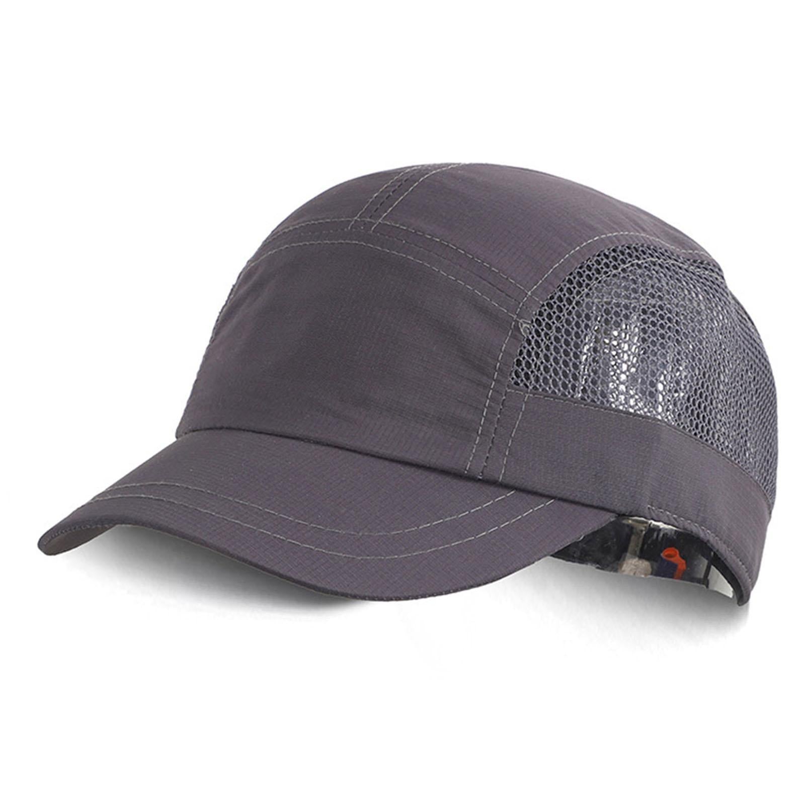 Golf Hat Outdoor Quick Dry Athletic Sports Cap for Marathon Traveling Hiking dark gray