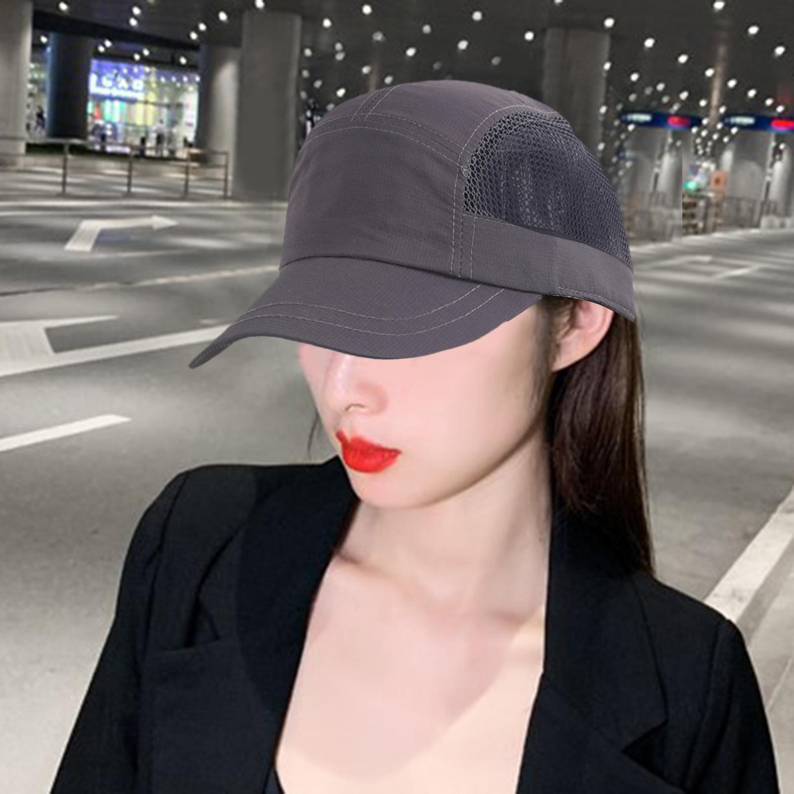 Golf Hat Outdoor Quick Dry Athletic Sports Cap for Marathon Traveling Hiking dark gray