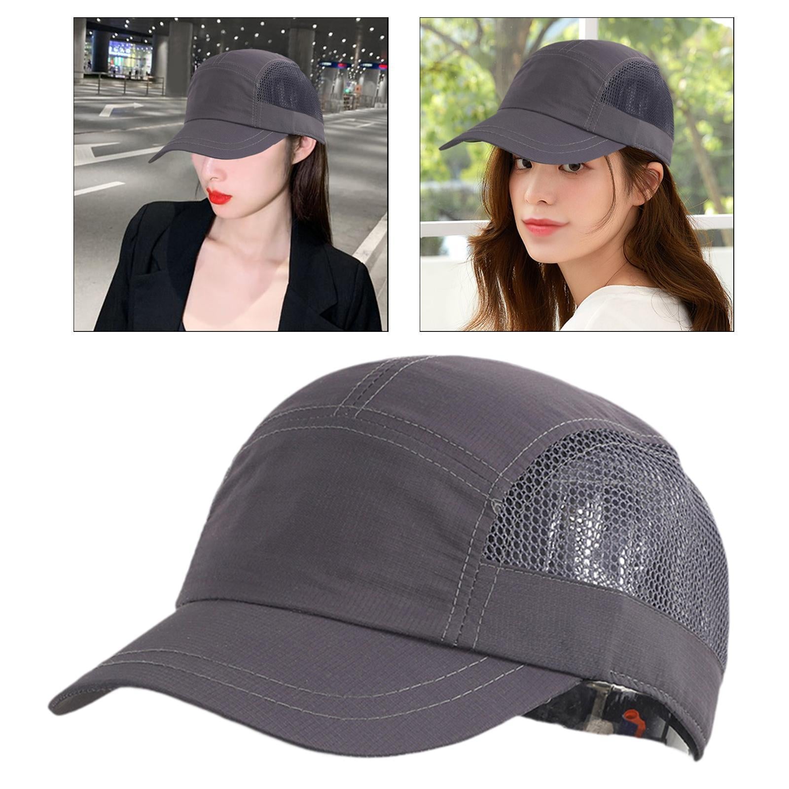 Golf Hat Outdoor Quick Dry Athletic Sports Cap for Marathon Traveling Hiking dark gray