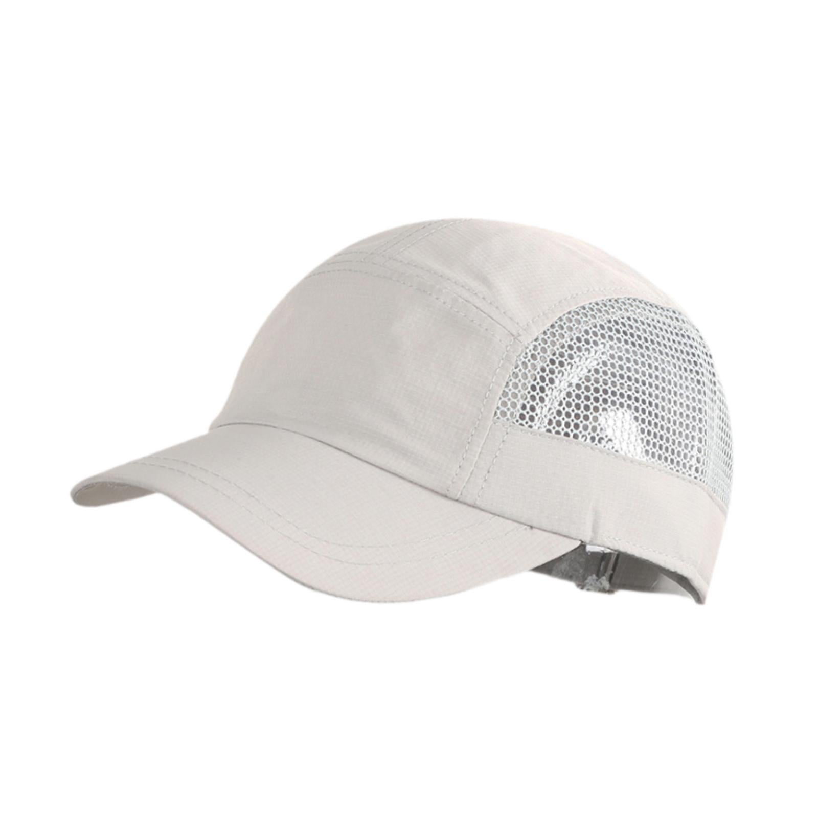 Golf Hat Outdoor Quick Dry Athletic Sports Cap for Marathon Traveling Hiking light gray