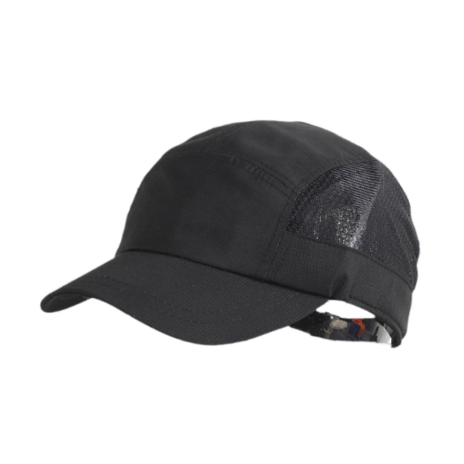 Golf Hat Outdoor Quick Dry Athletic Sports Cap for Marathon Traveling Hiking black