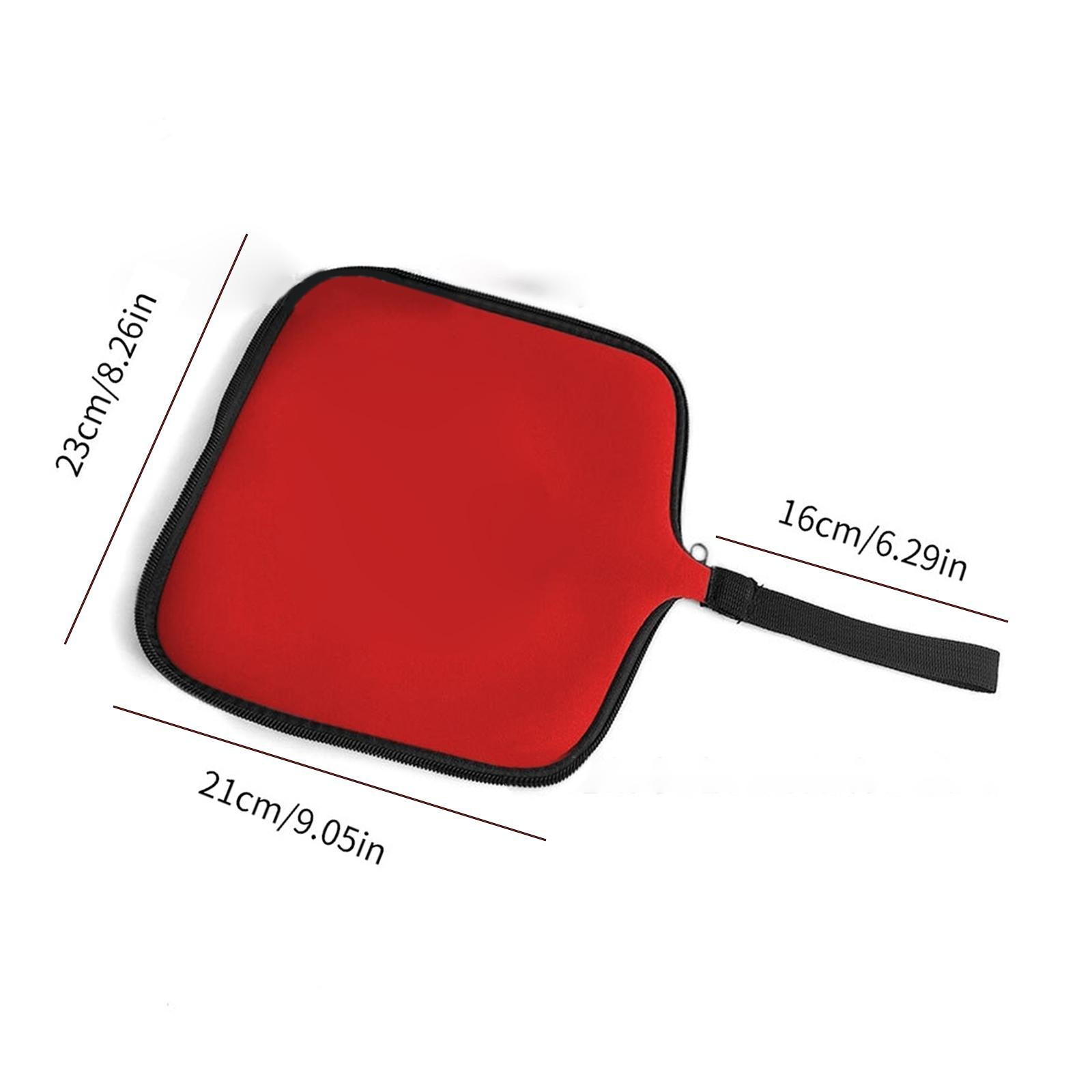 Travel Mouse Case Laptop Cord Organizer Multiuse Portable Mouse Pad for Home Red