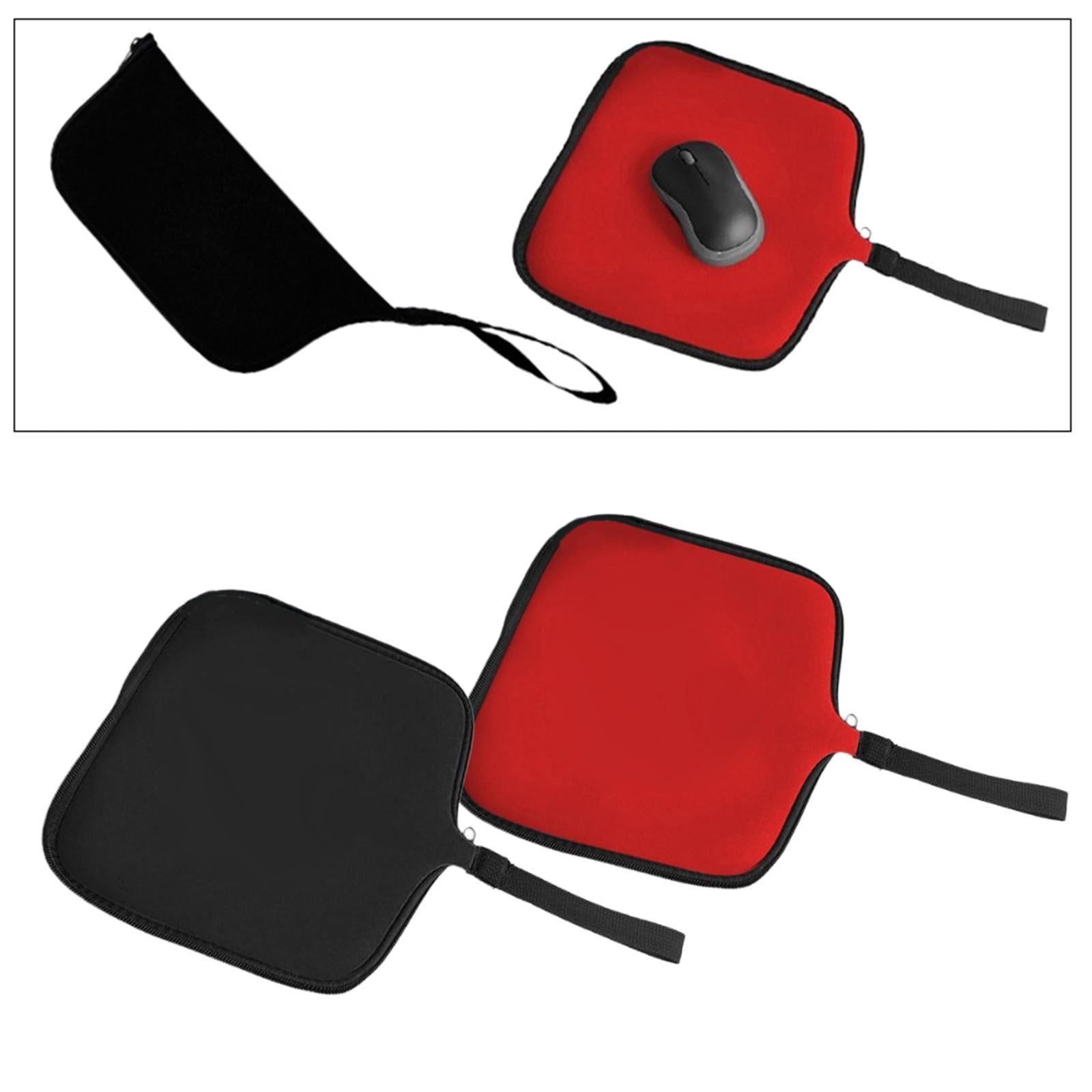 Travel Mouse Case Laptop Cord Organizer Multiuse Portable Mouse Pad for Home Red