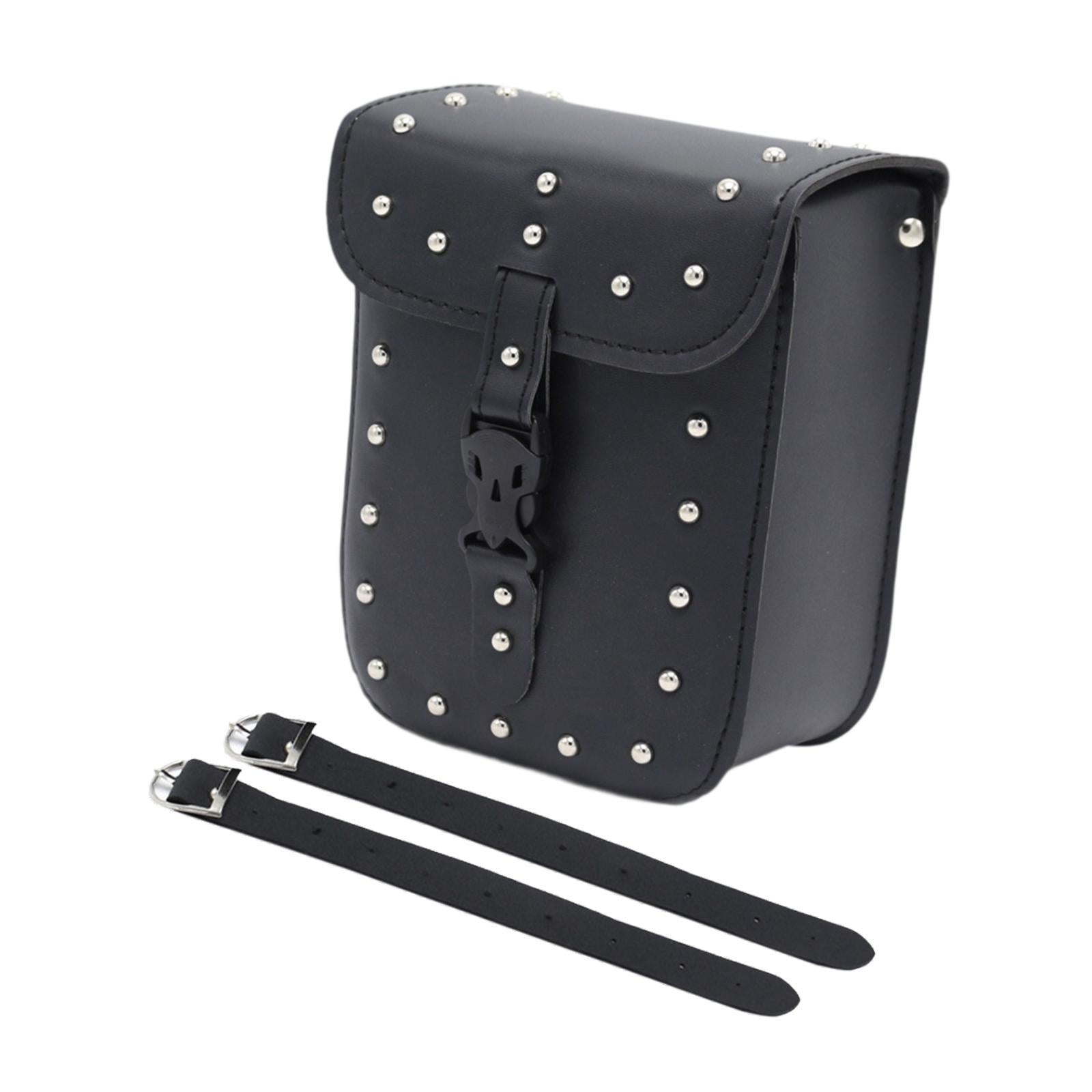 Handlebar Front Bag Motorcycle Waterproof Phone Holder Scooter Handlebar Bag with rivets