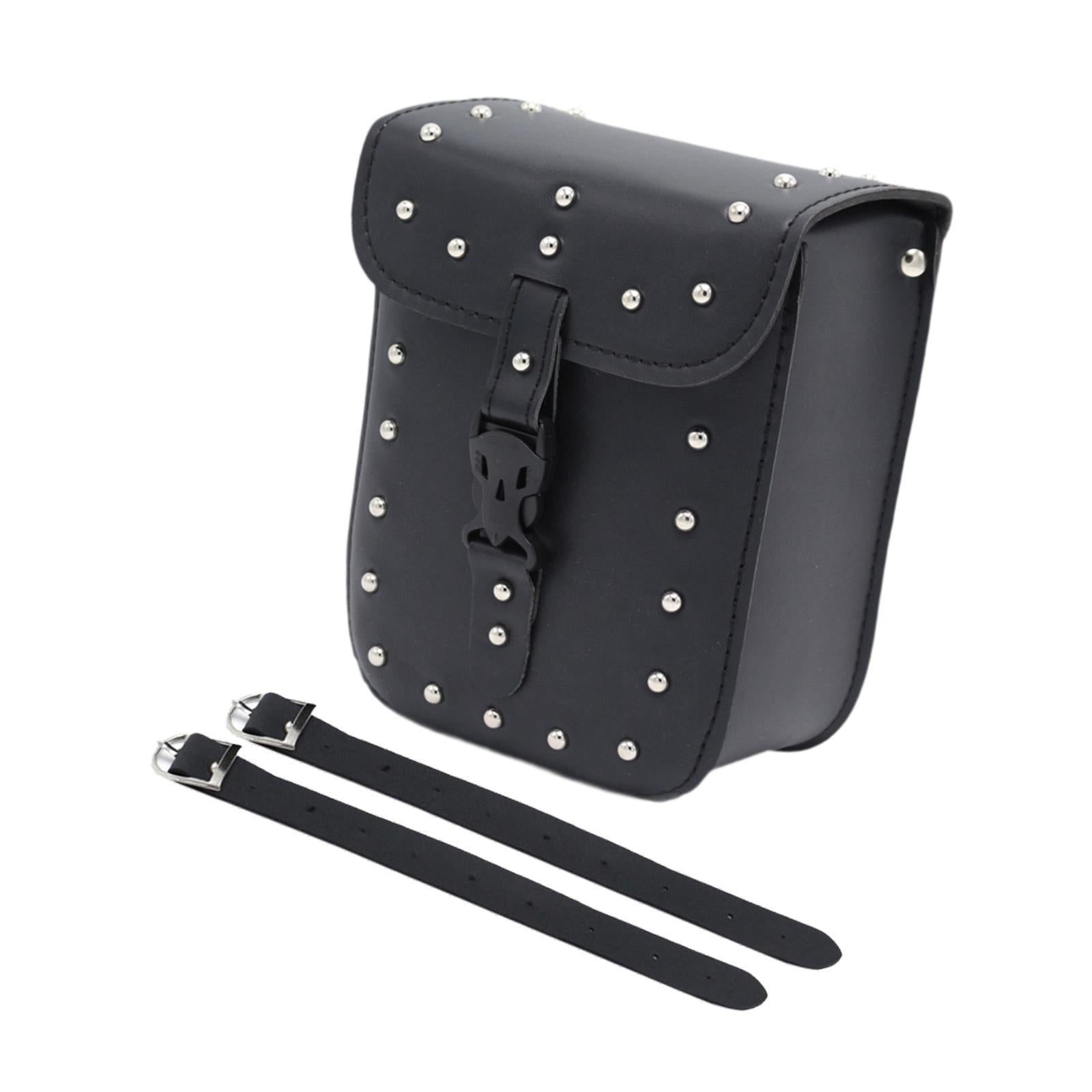 Handlebar Front Bag Motorcycle Waterproof Phone Holder Scooter Handlebar Bag with rivets