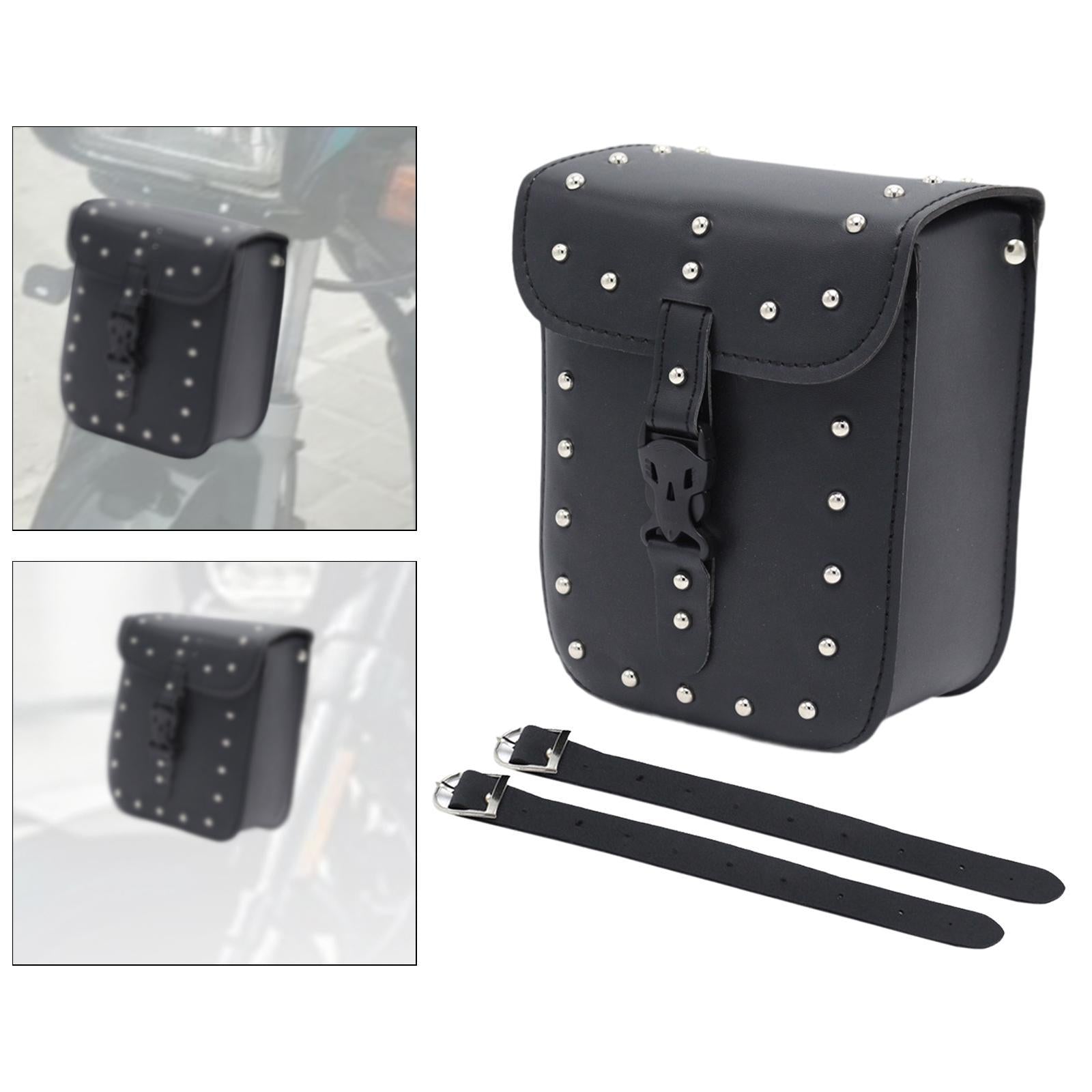 Handlebar Front Bag Motorcycle Waterproof Phone Holder Scooter Handlebar Bag with rivets