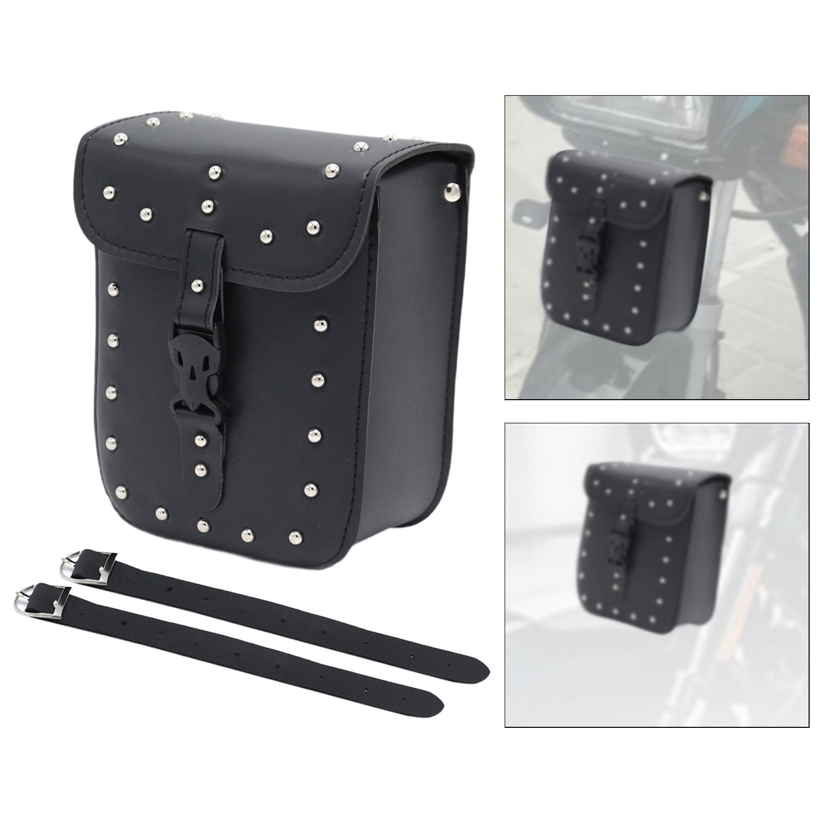 Handlebar Front Bag Motorcycle Waterproof Phone Holder Scooter Handlebar Bag with rivets