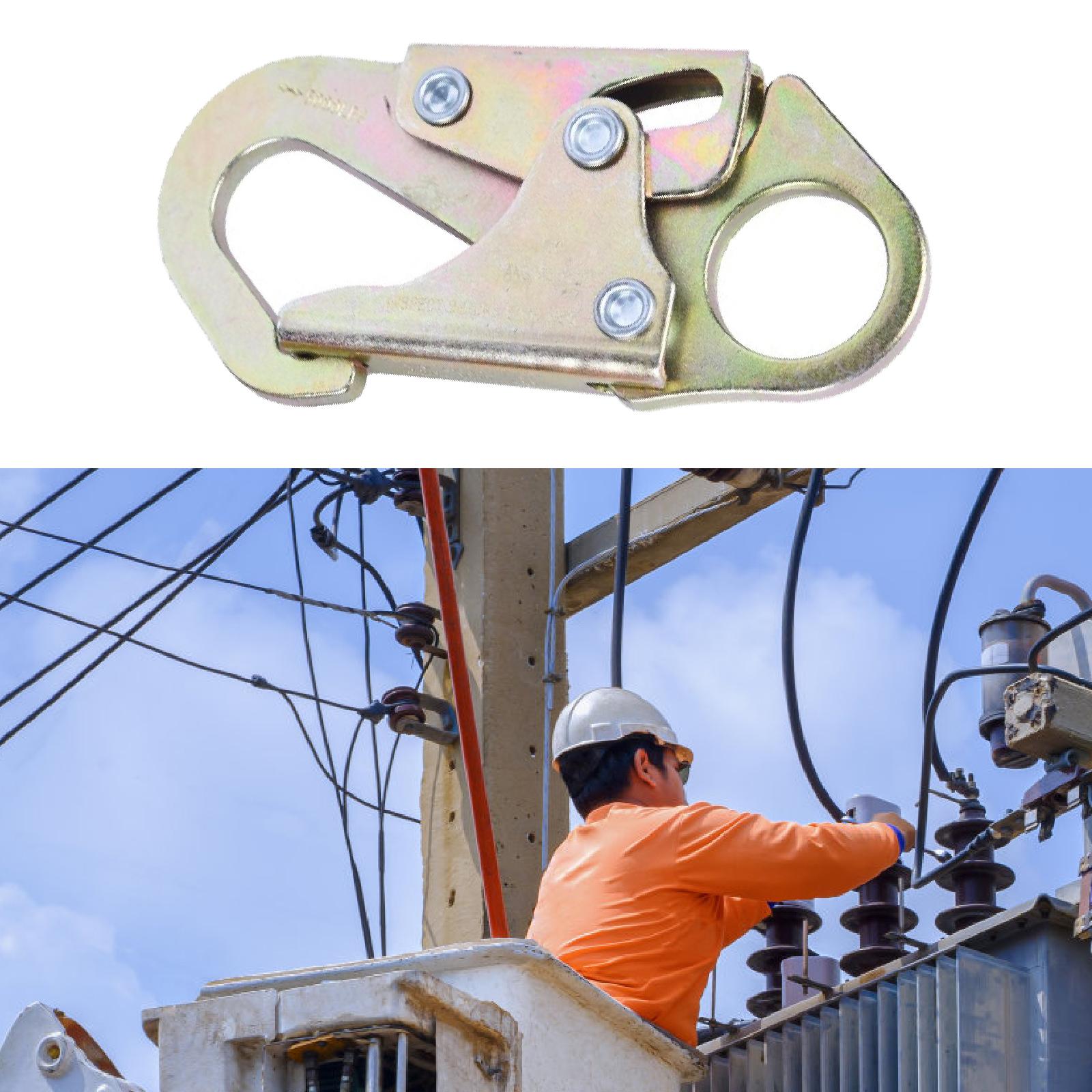 Snap Hook Professional Equipment 25kN for Rappelling Mountaineering Climbing Medium