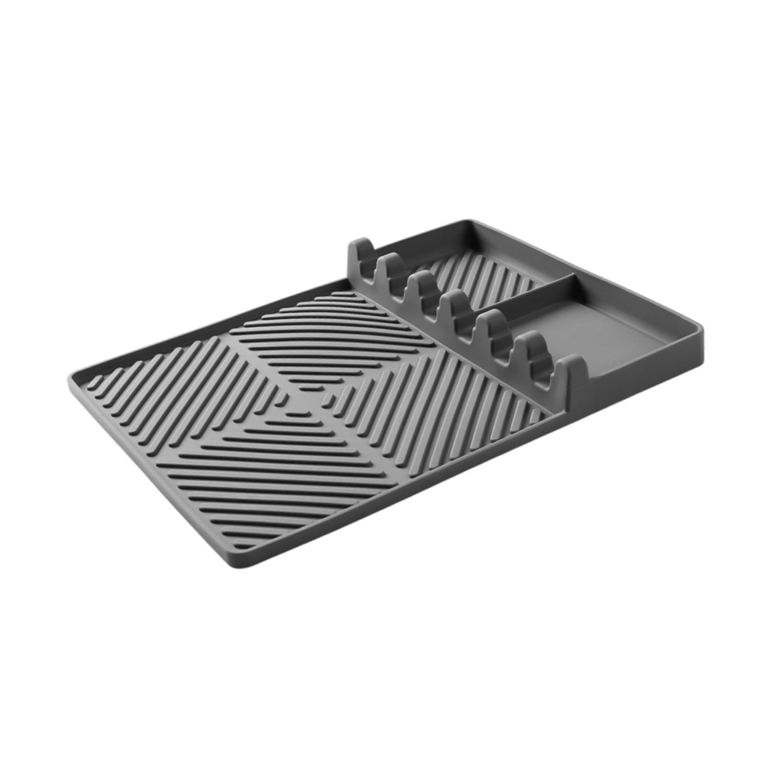 Silicone Griddle Mat Barbeque Grill Accessories for Outdoor Grilling Cooking 32cmx24cmx1cm Gray