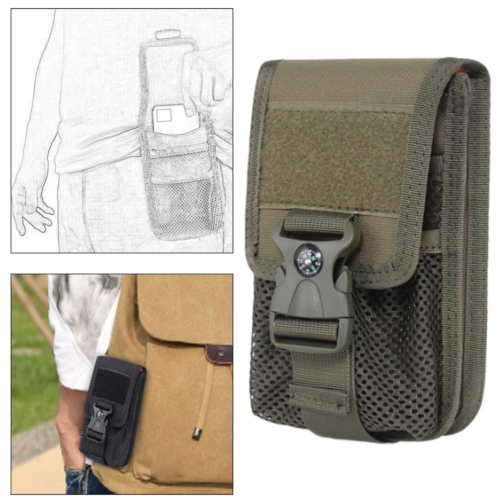 Phone Waist Bag Portable Wear Resistant Organizer for Climbing Travel Hiking Green