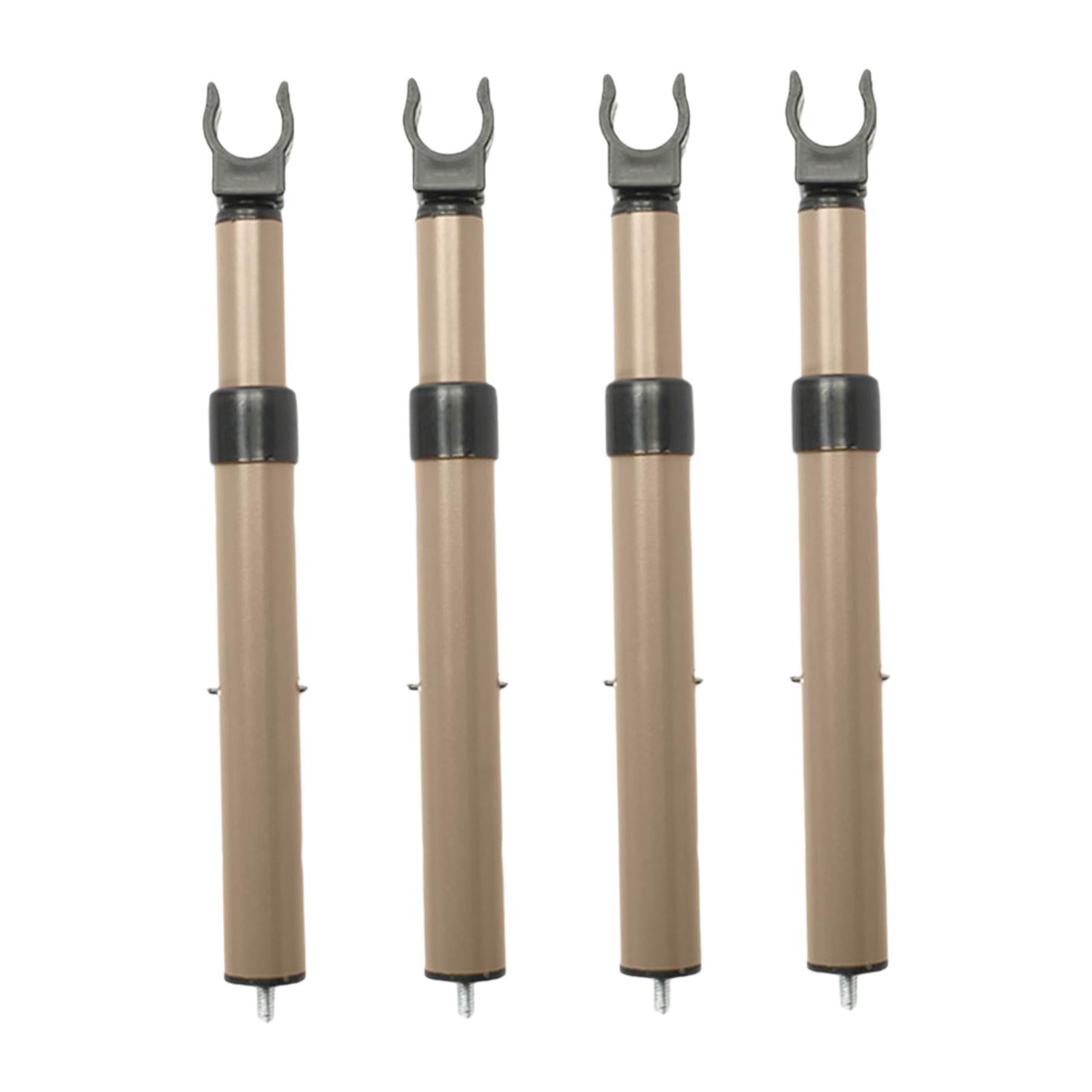 4Pcs Camping Cart Table Support Rod Lifting Rod for Hiking Wagon Cart Picnic Champagne