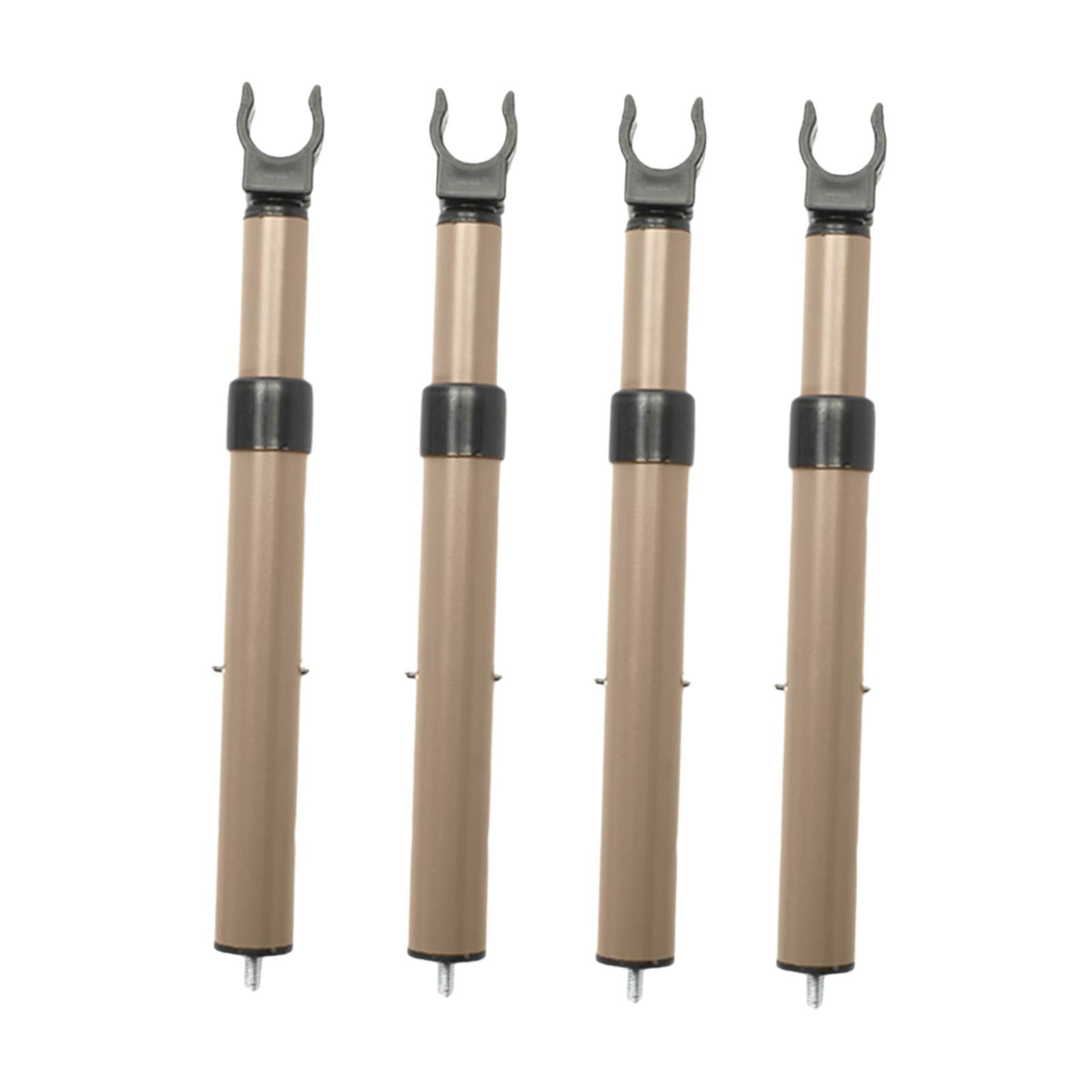 4Pcs Camping Cart Table Support Rod Lifting Rod for Hiking Wagon Cart Picnic Champagne