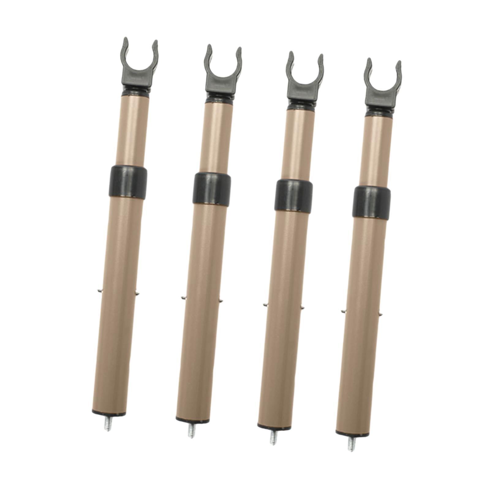 4Pcs Camping Cart Table Support Rod Lifting Rod for Hiking Wagon Cart Picnic Champagne