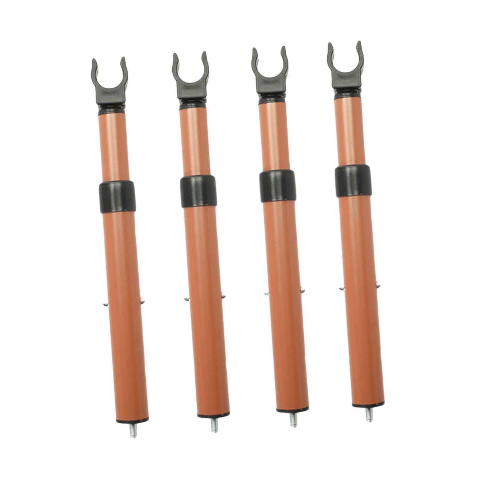 4Pcs Camping Cart Table Support Rod Lifting Rod for Hiking Wagon Cart Picnic Orange