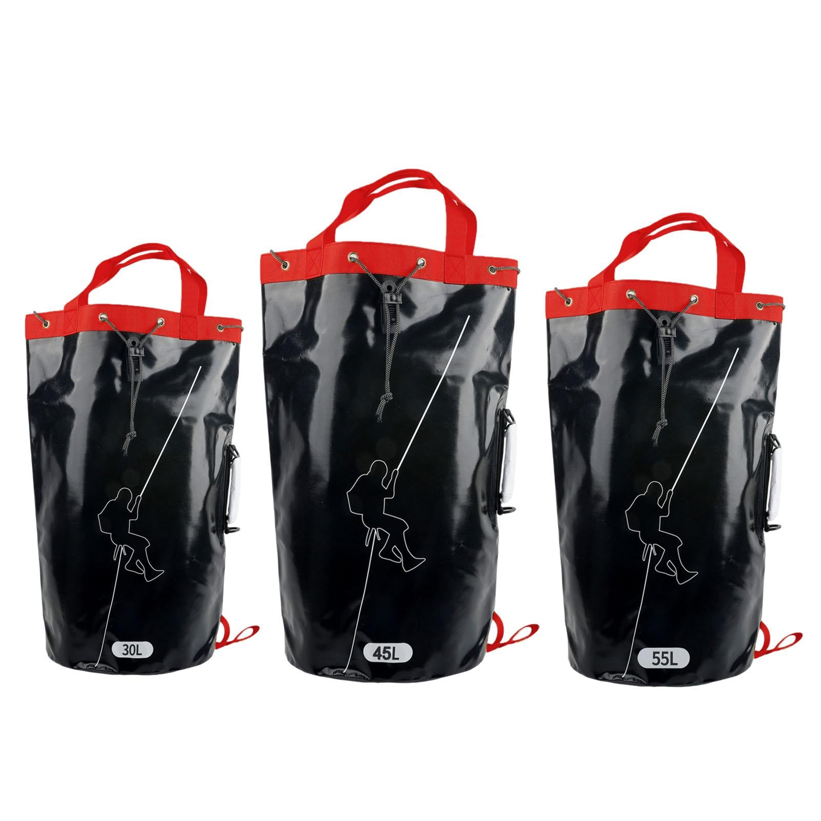 Climbing Rope Gear Bag PVC Arborist Equipment Storage Bag for Outdoor Hiking 30L