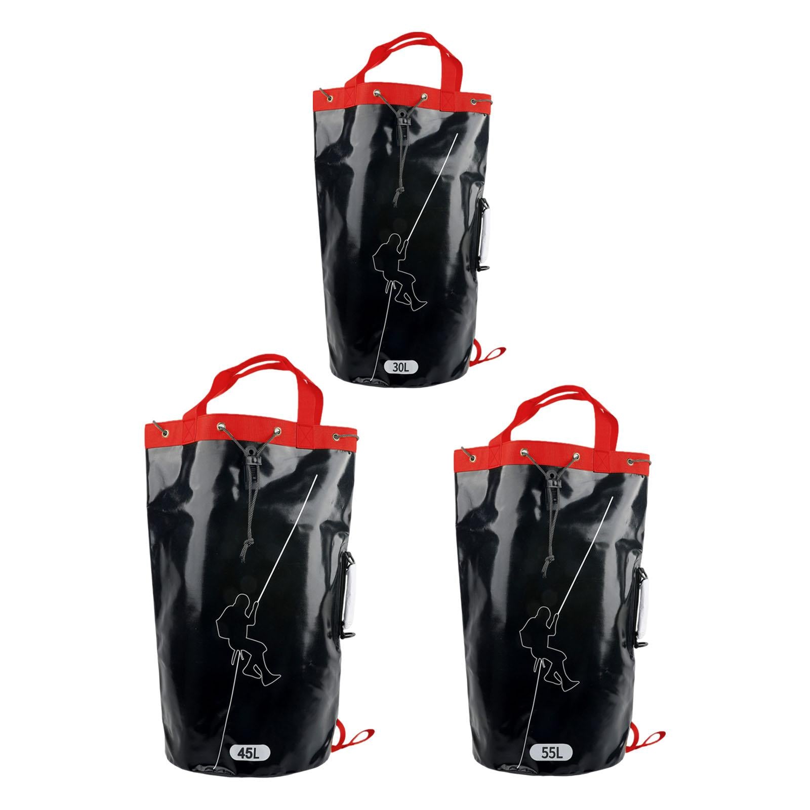 Climbing Rope Gear Bag PVC Arborist Equipment Storage Bag for Outdoor Hiking 30L