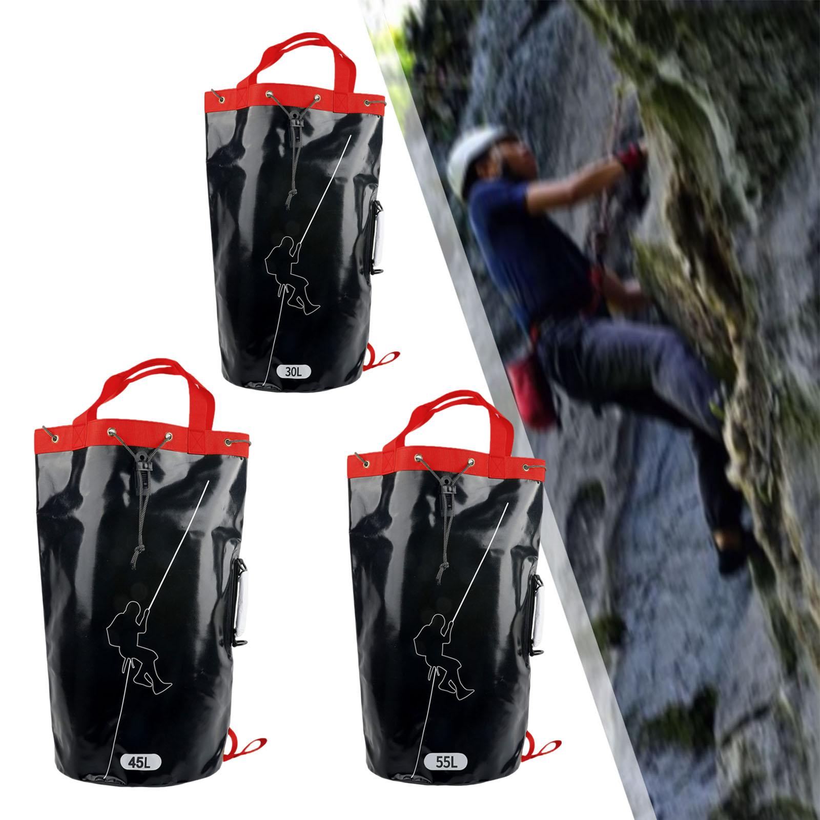 Climbing Rope Gear Bag PVC Arborist Equipment Storage Bag for Outdoor Hiking 30L